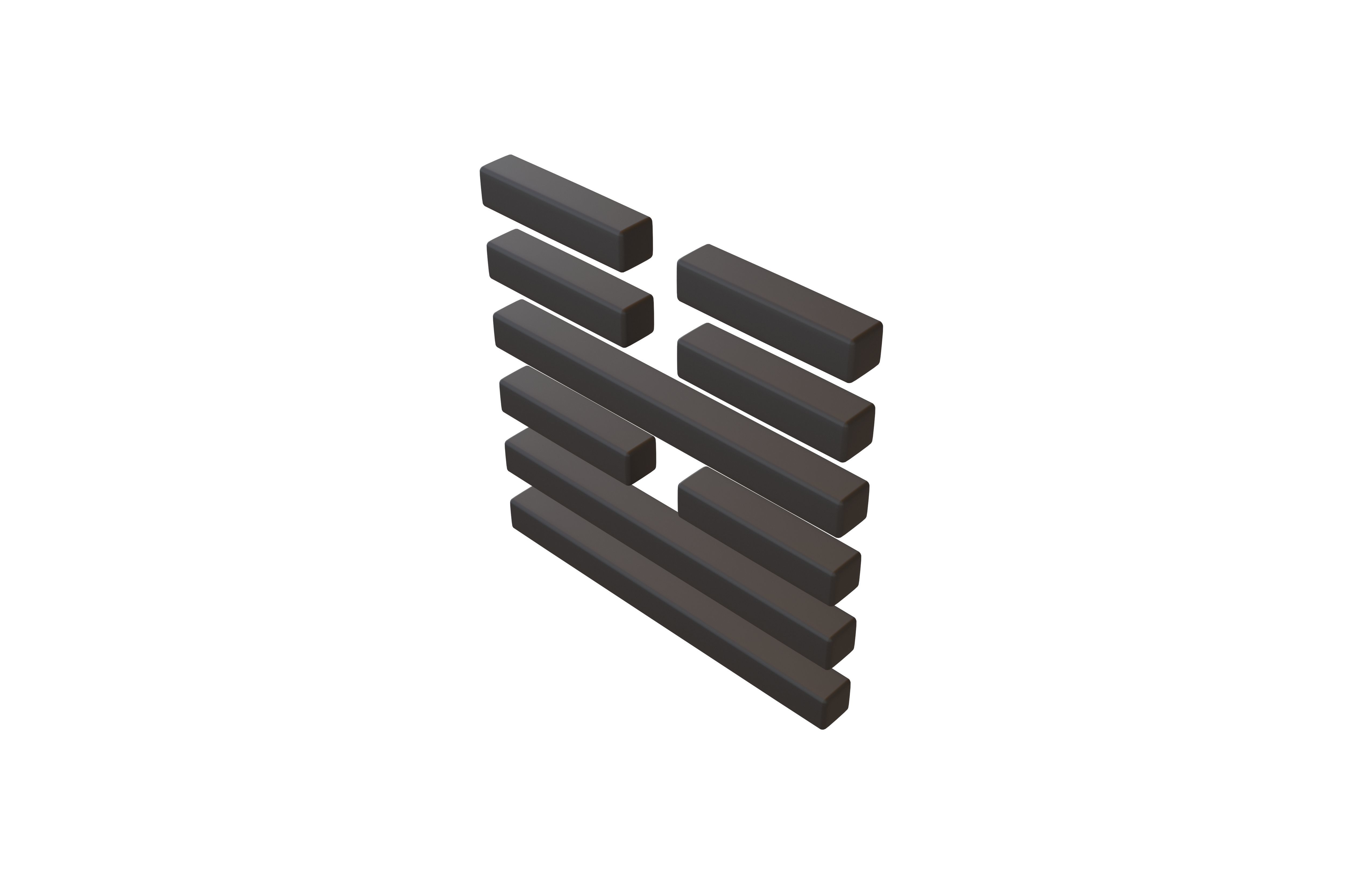 I Ching Hexagrams 54 gui mei v1 001 Low-poly 3D model_2