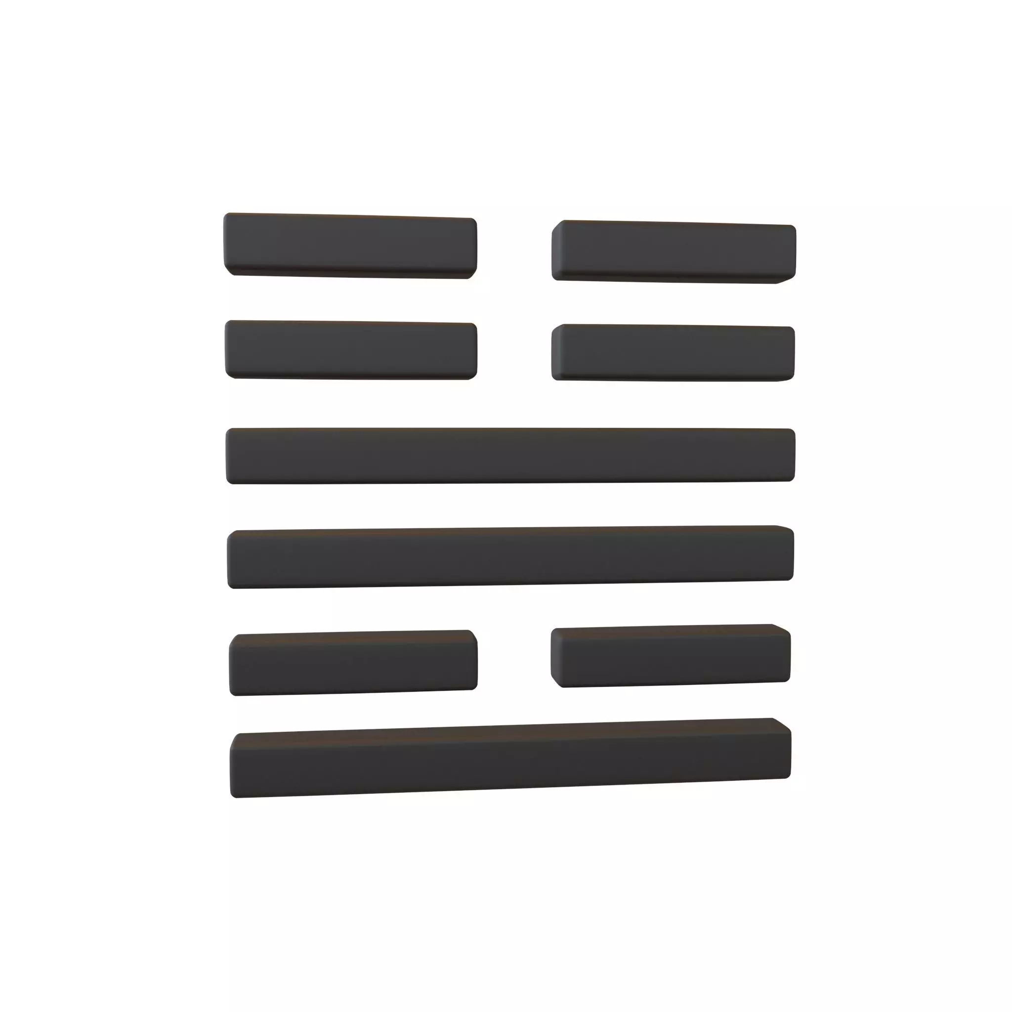 I Ching Hexagrams 55 feng v1 001 Low-poly 3D model_0