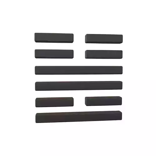 I Ching Hexagrams 55 feng v1 001 Low-poly 3D model I Ching Hexagrams 55 feng v1 001 Low-poly 3D model