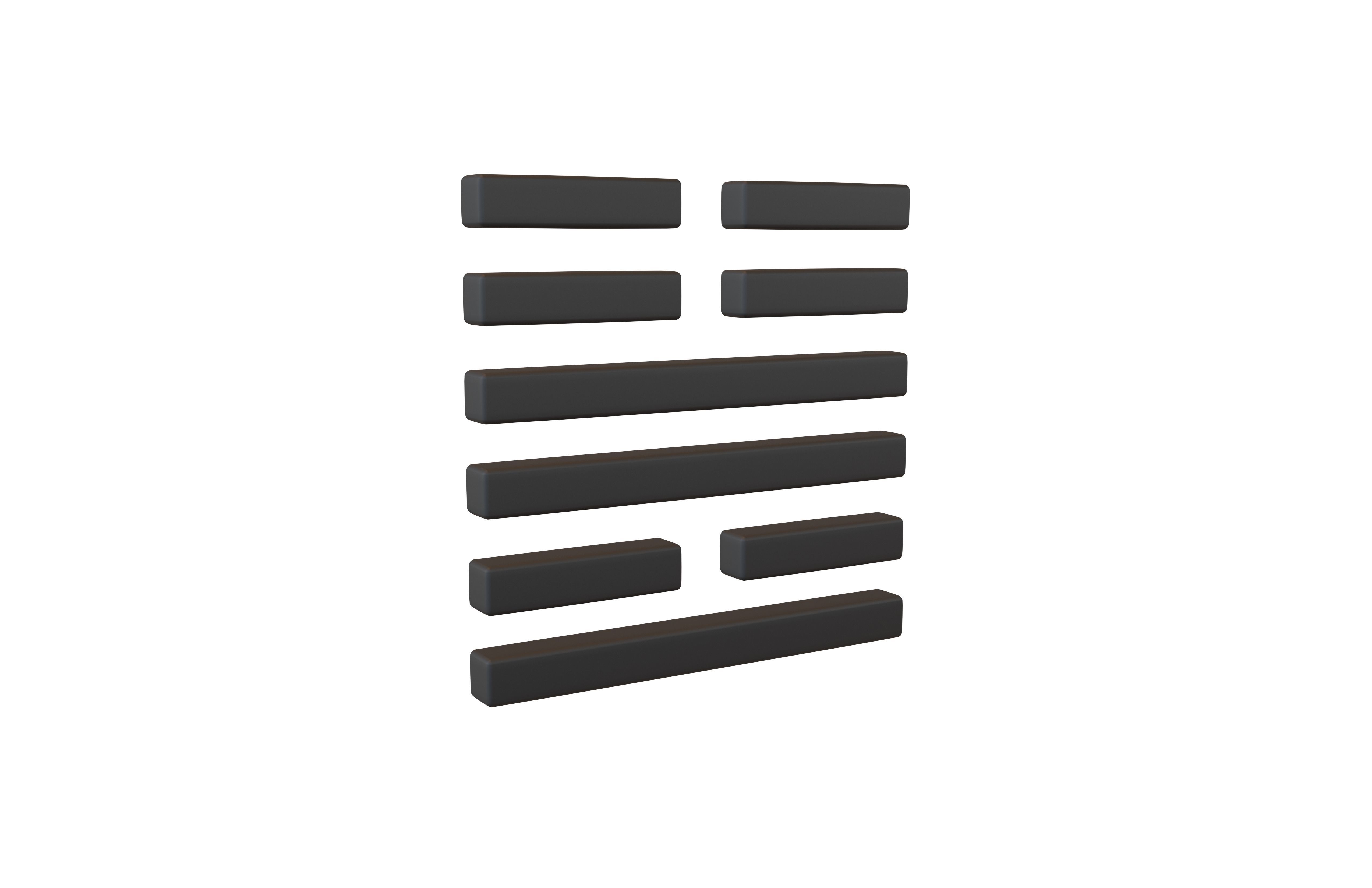 I Ching Hexagrams 55 feng v1 001 Low-poly 3D model_1