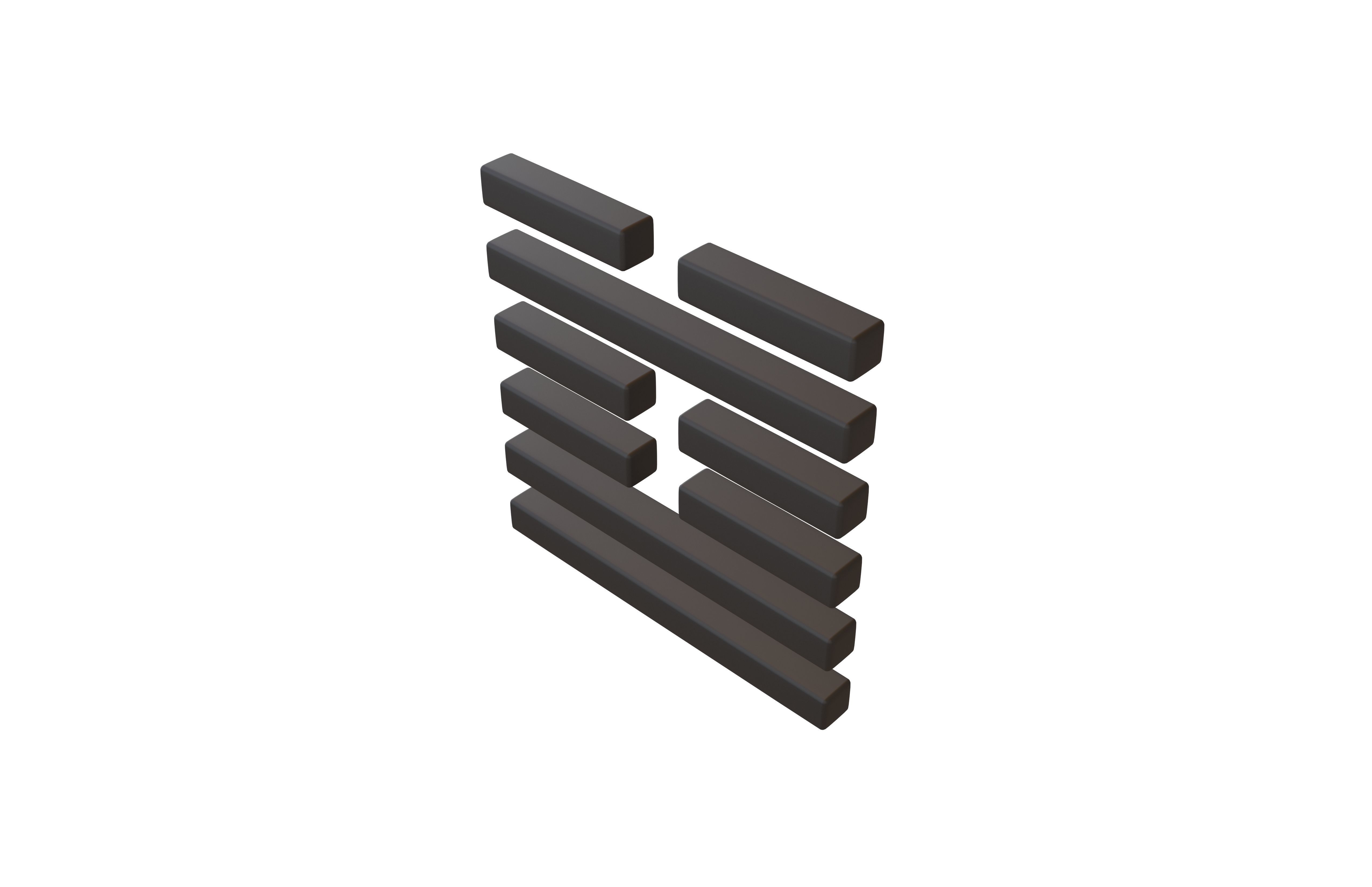 I Ching Hexagrams 60 jie v1 001 Low-poly 3D model_3