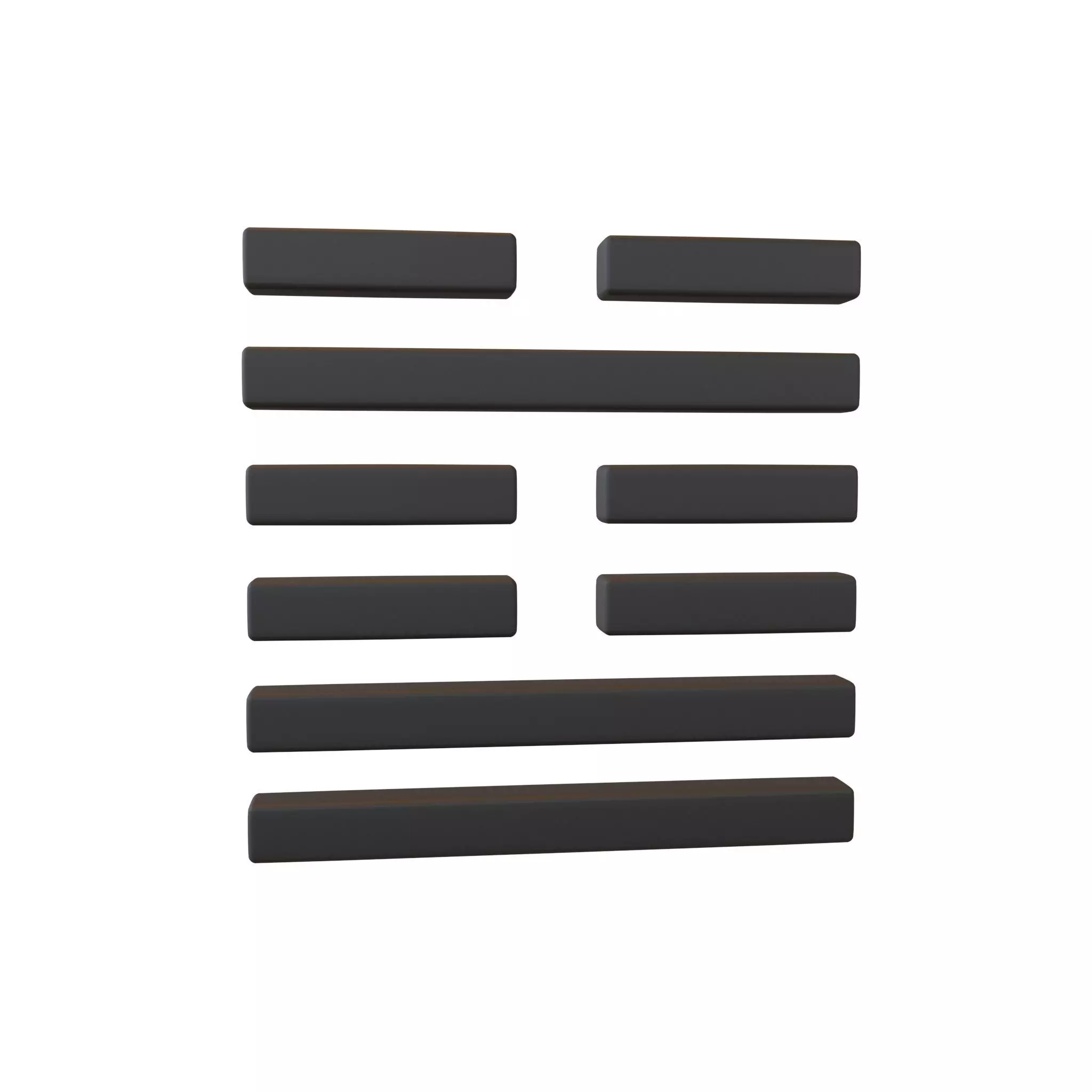 I Ching Hexagrams 60 jie v1 001 Low-poly 3D model_0