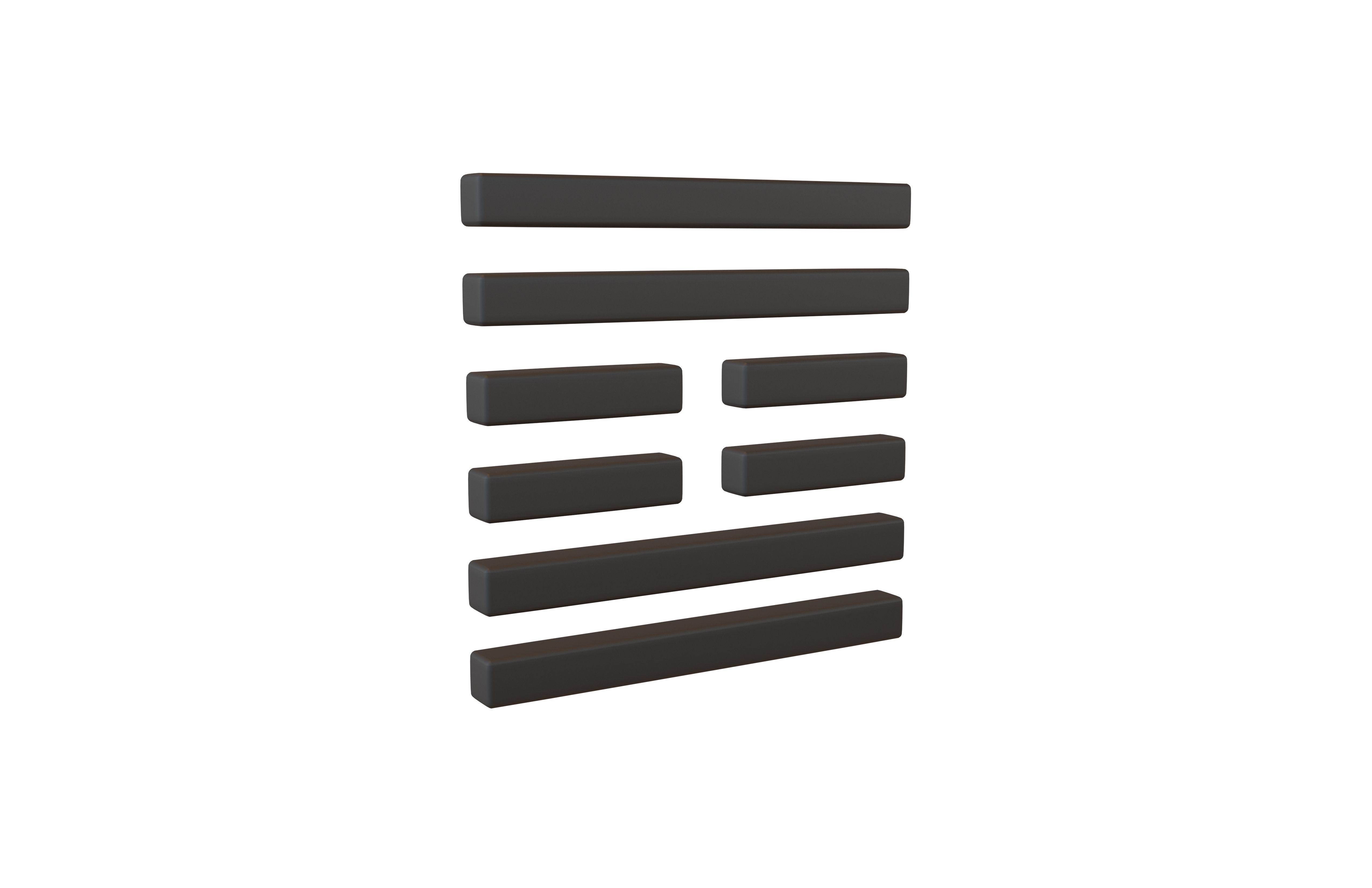 I Ching Hexagrams 61 zhong fu v1 001 Low-poly 3D model_1