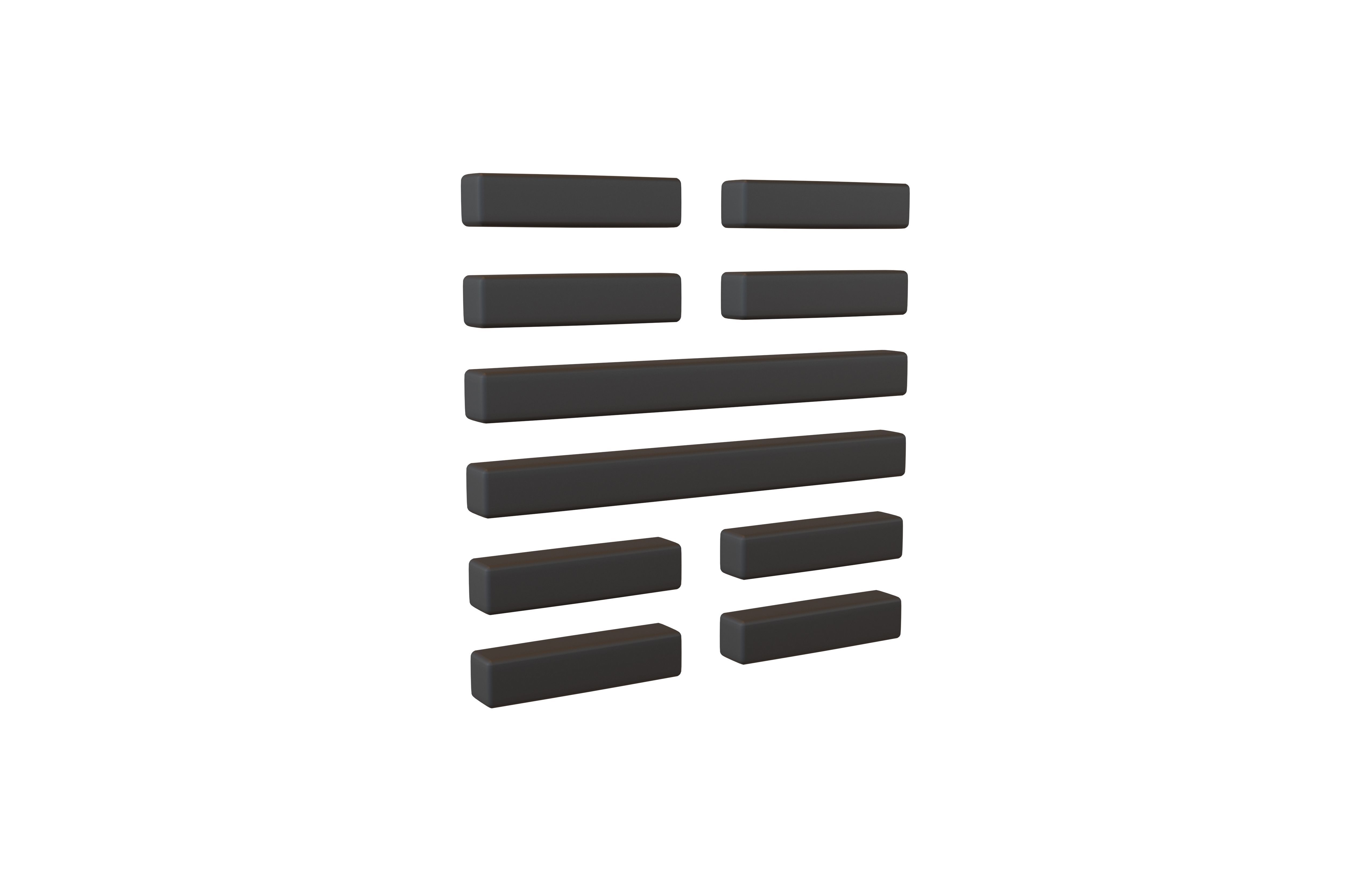 I Ching Hexagrams 62 xiao guo v1 001 Low-poly 3D model_1