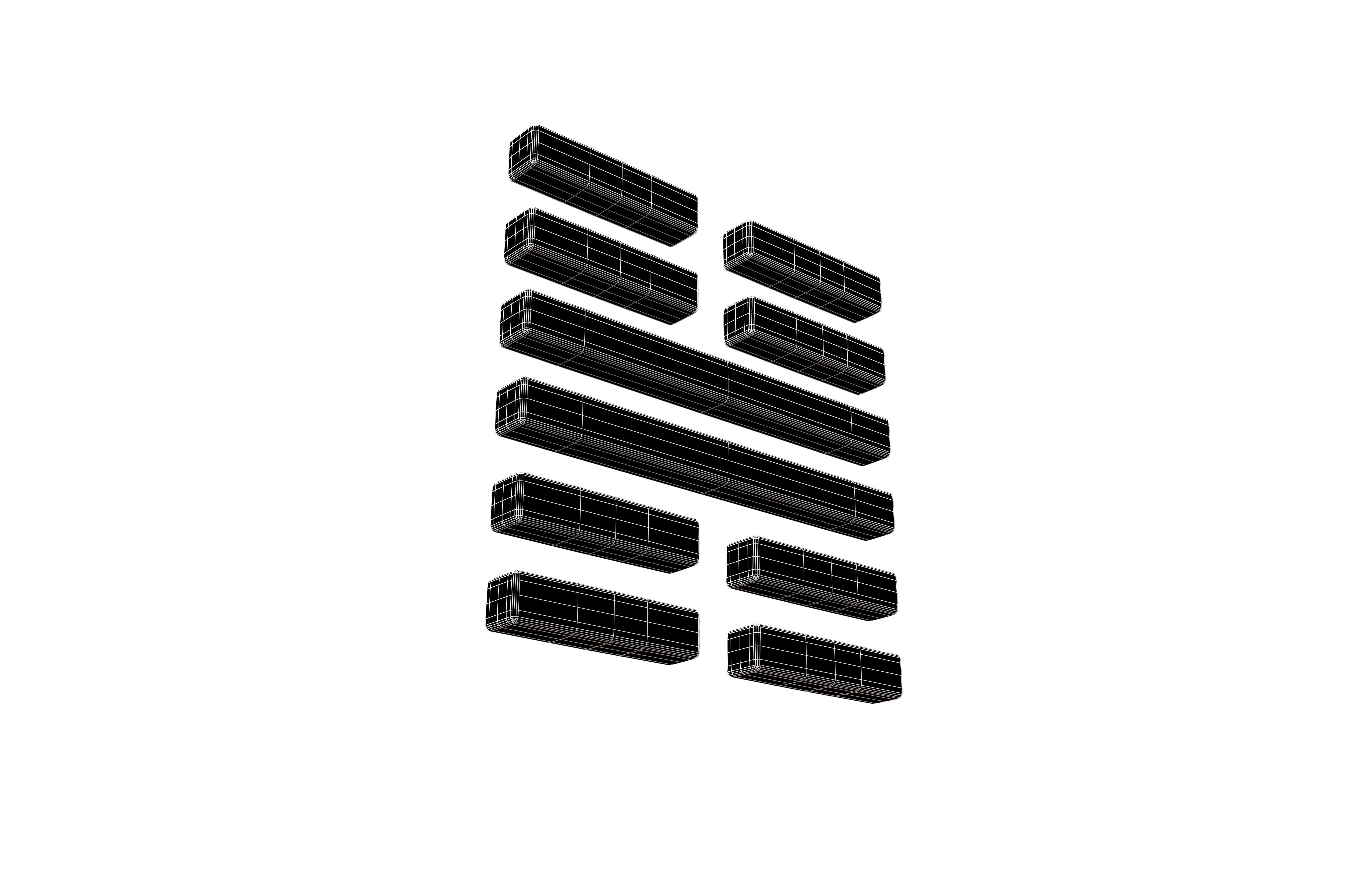 I Ching Hexagrams 62 xiao guo v1 001 Low-poly 3D model_7