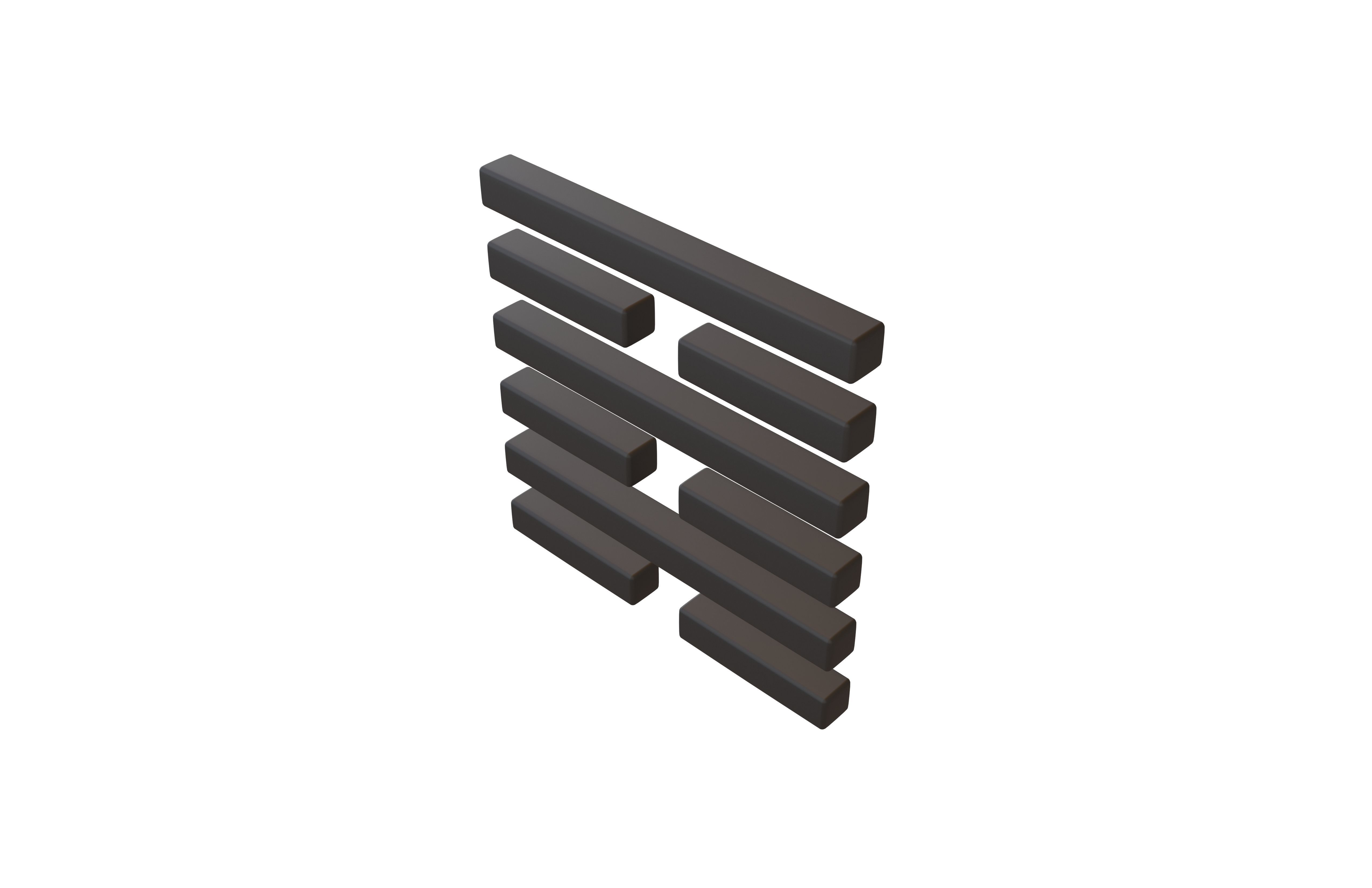 I Ching Hexagrams 64 wei ji v1 001 Low-poly 3D model_2