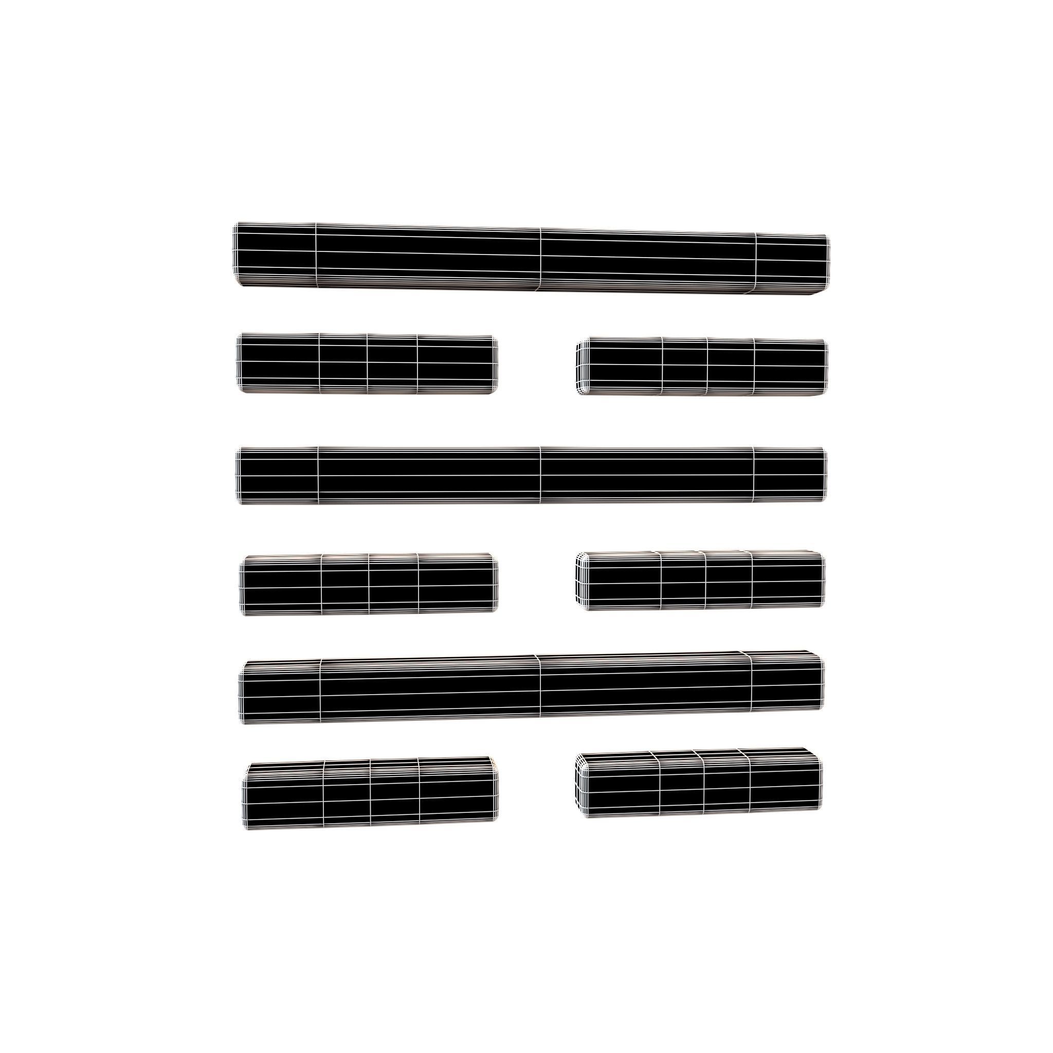 I Ching Hexagrams 64 wei ji v1 001 Low-poly 3D model_6