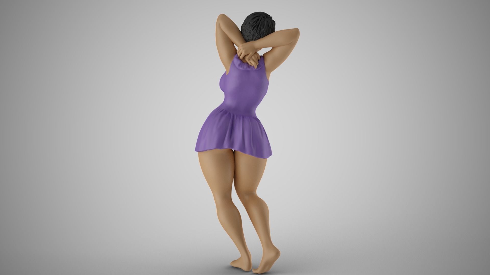 Girl Coming out of Depression 3D print model_7