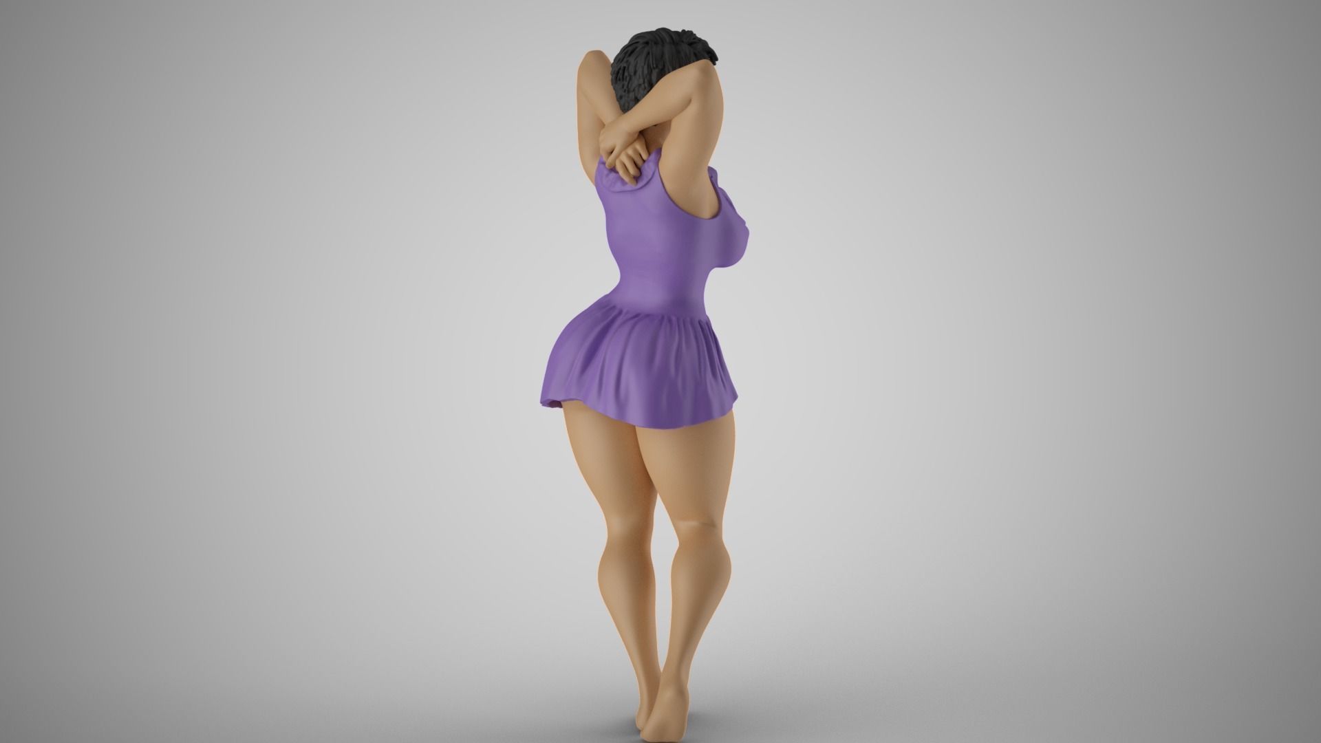 Girl Coming out of Depression 3D print model_6