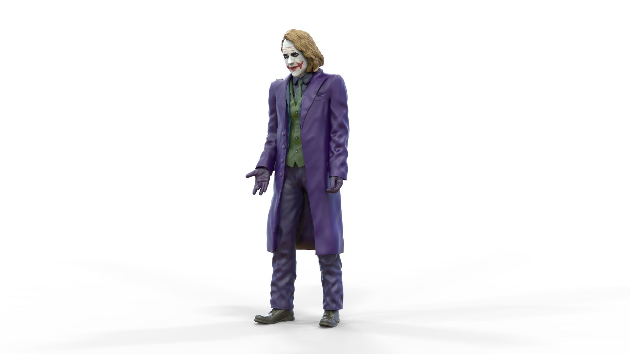 Joker The Dark Knight Heath Ledger 3D print model_14