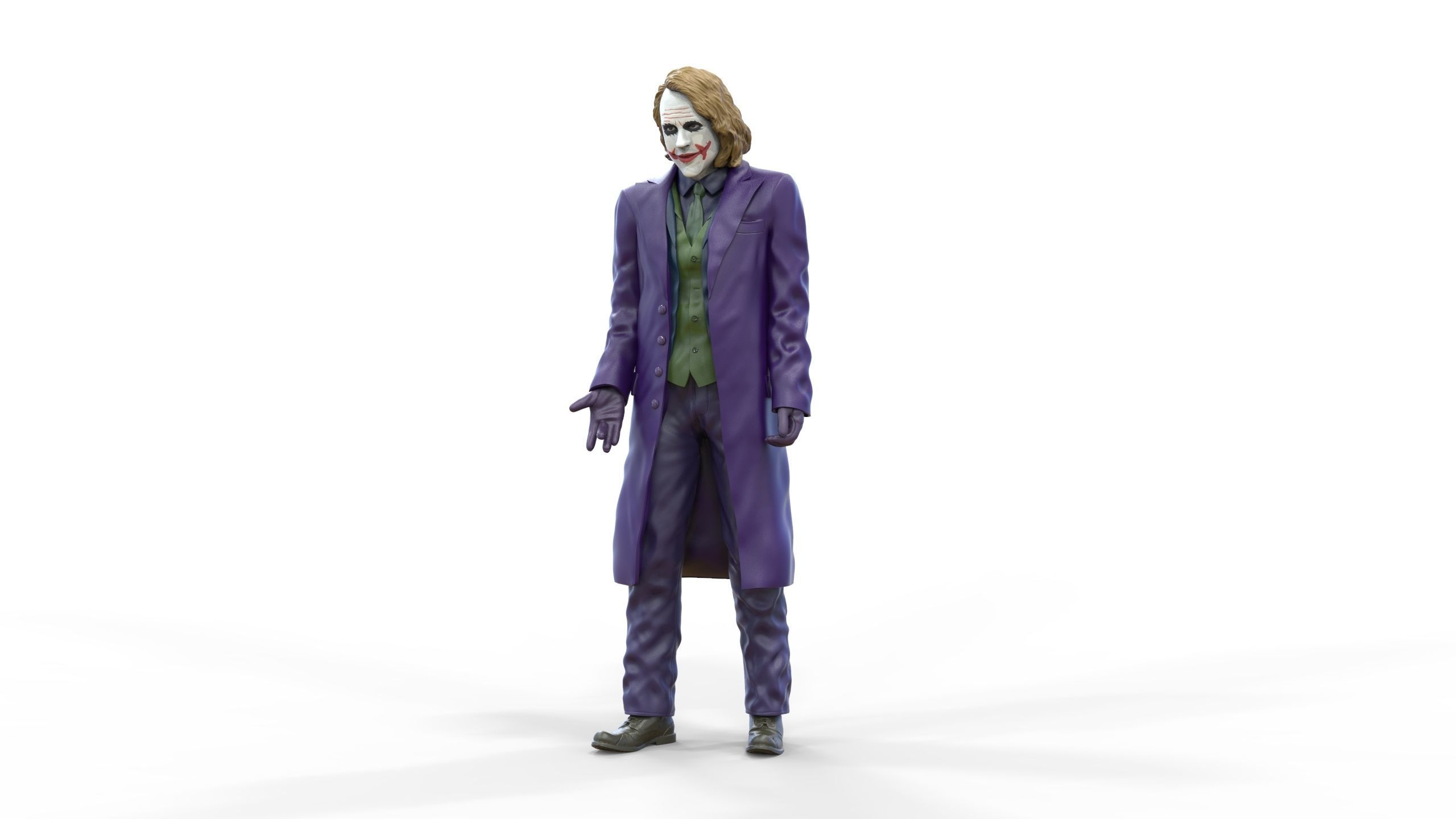Joker The Dark Knight Heath Ledger 3D print model_13