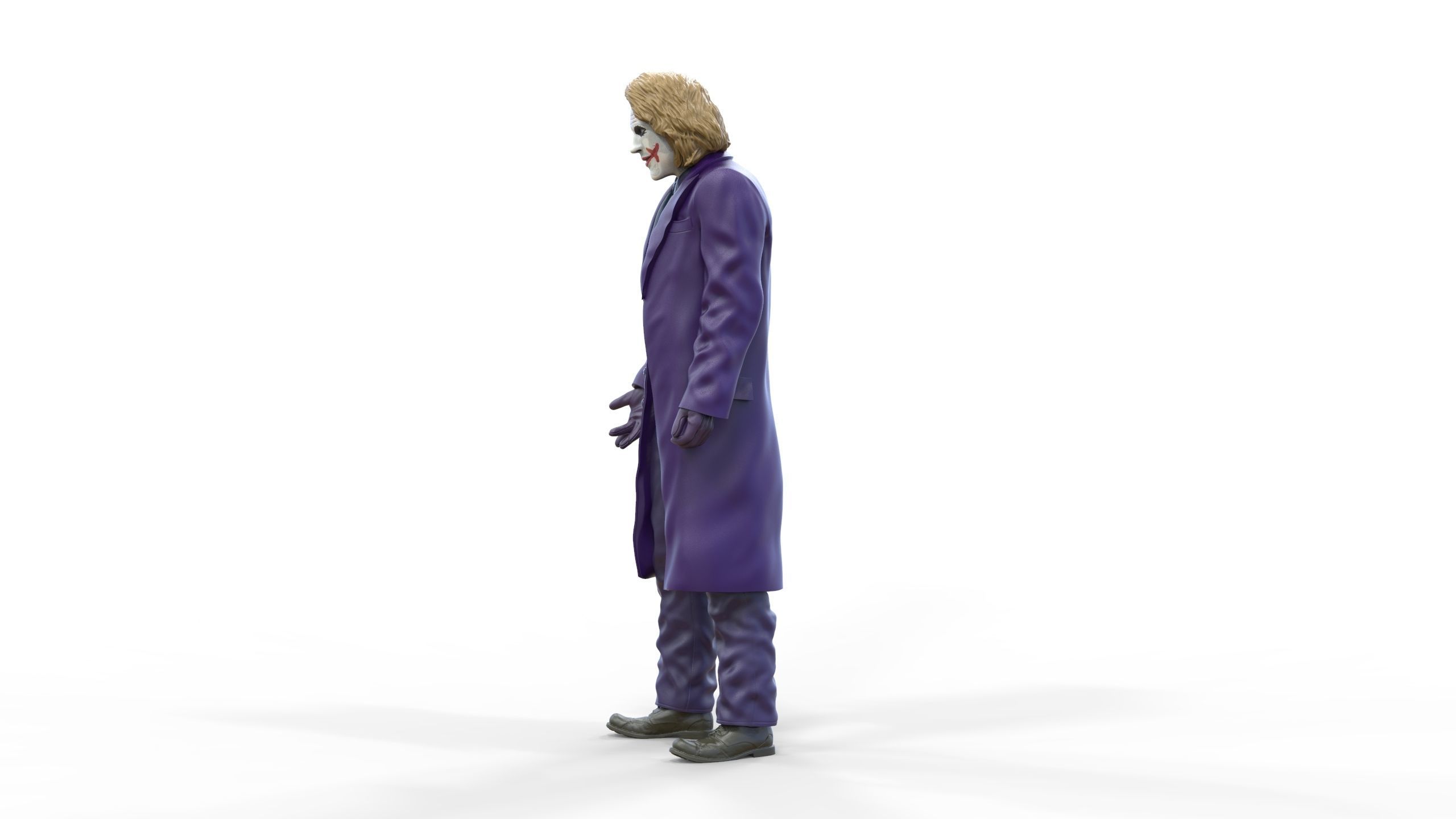 Joker The Dark Knight Heath Ledger 3D print model_33