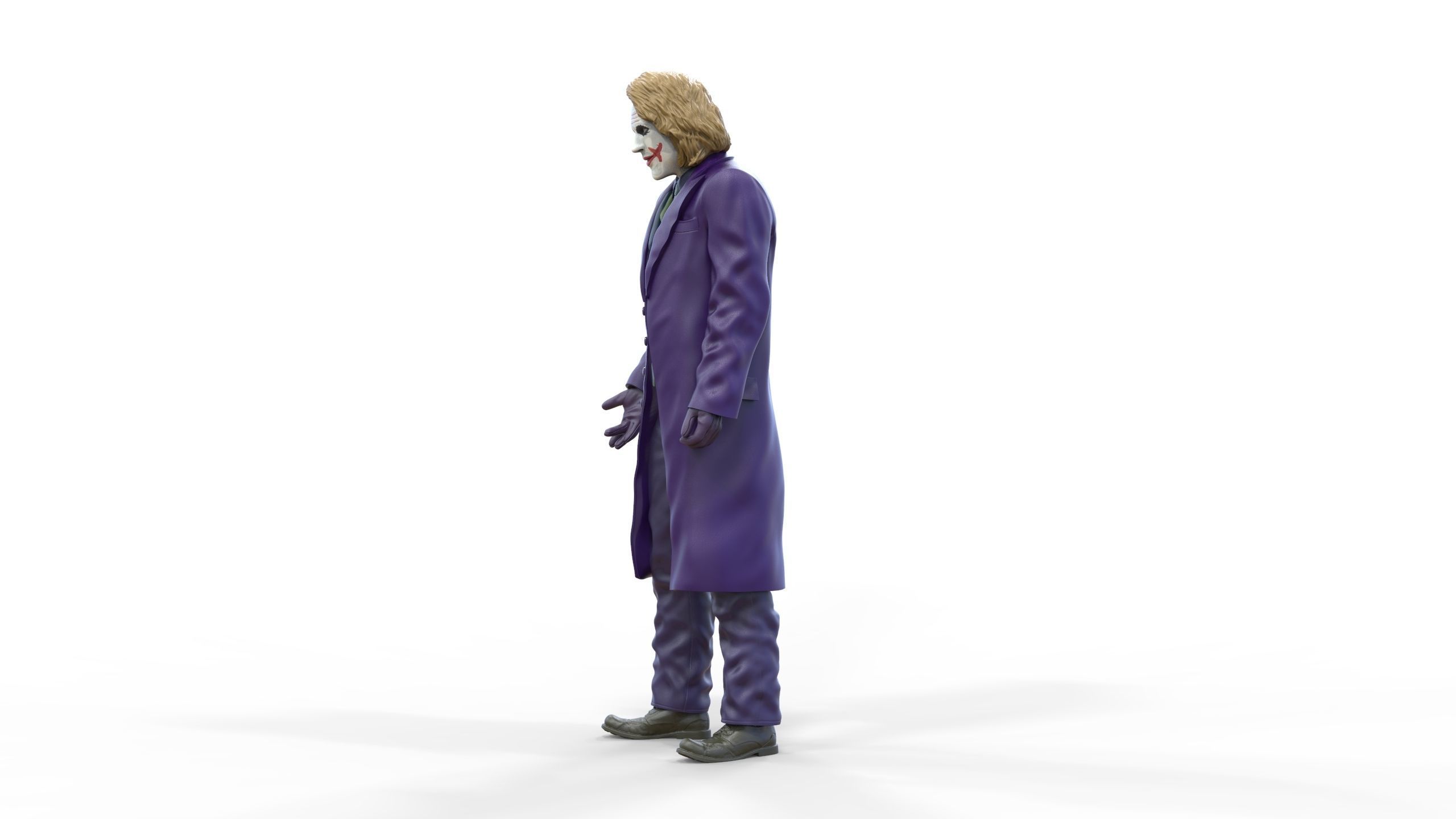 Joker The Dark Knight Heath Ledger 3D print model_26