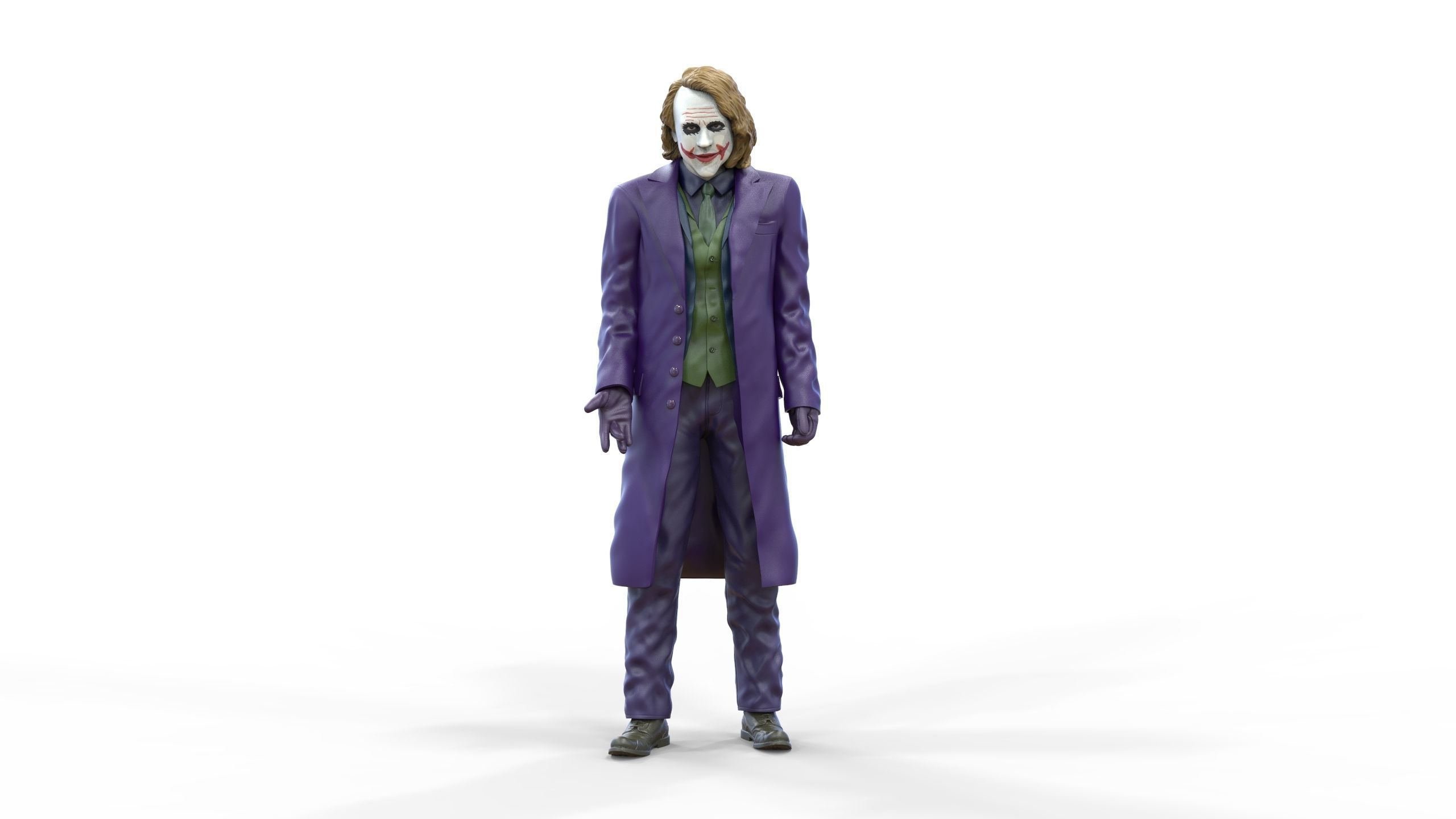 Joker The Dark Knight Heath Ledger 3D print model_10