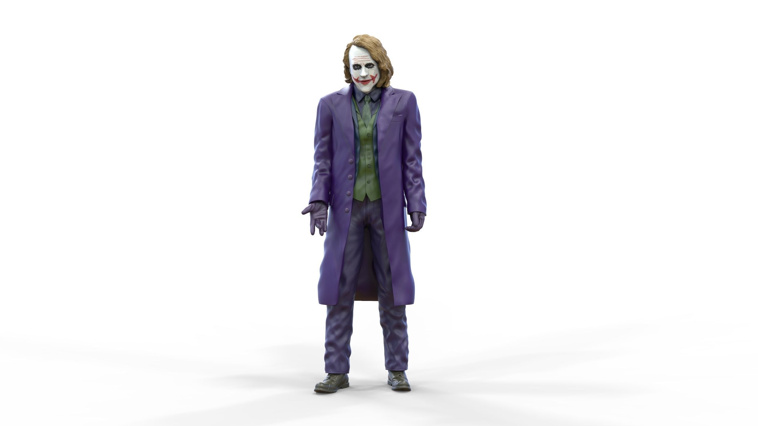 Joker The Dark Knight Heath Ledger 3D print model_11