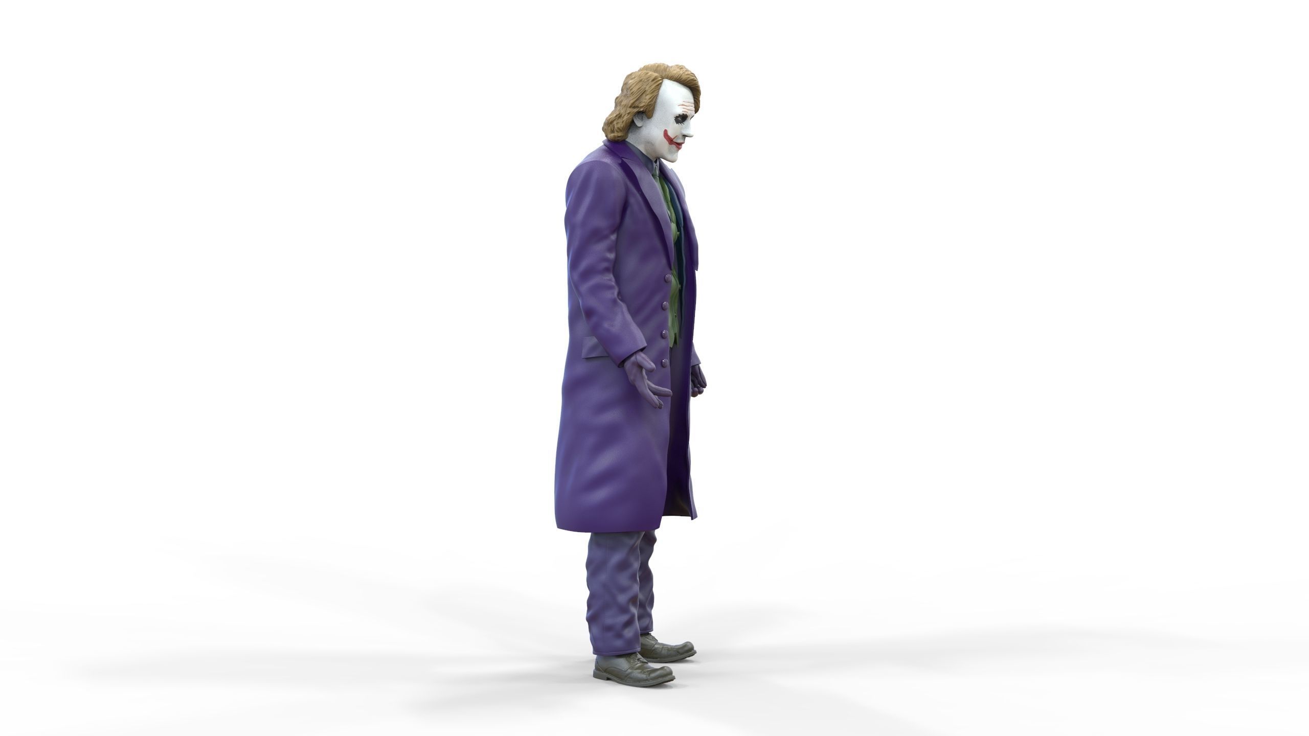 Joker The Dark Knight Heath Ledger 3D print model_50