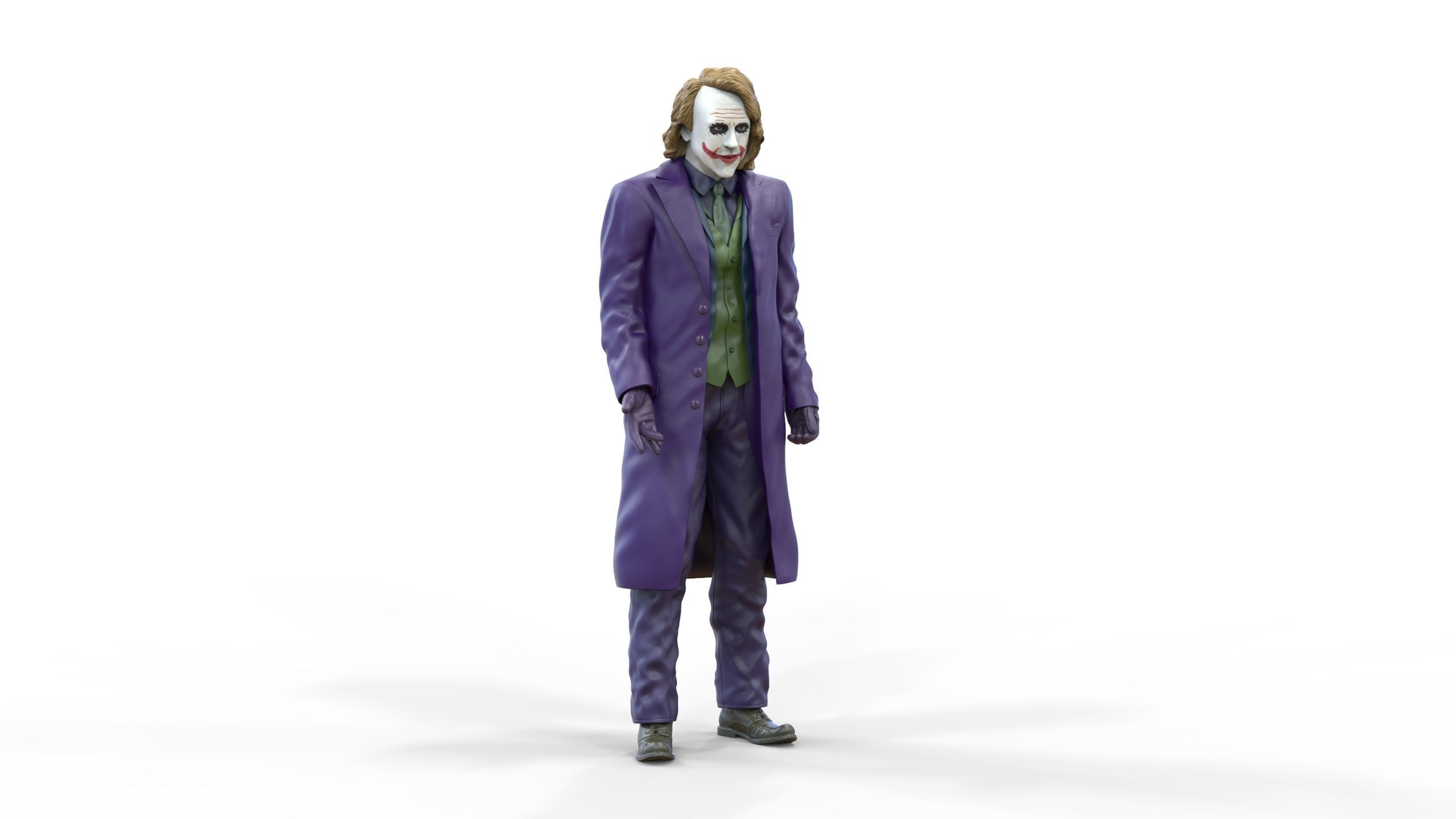 Joker The Dark Knight Heath Ledger 3D print model_7