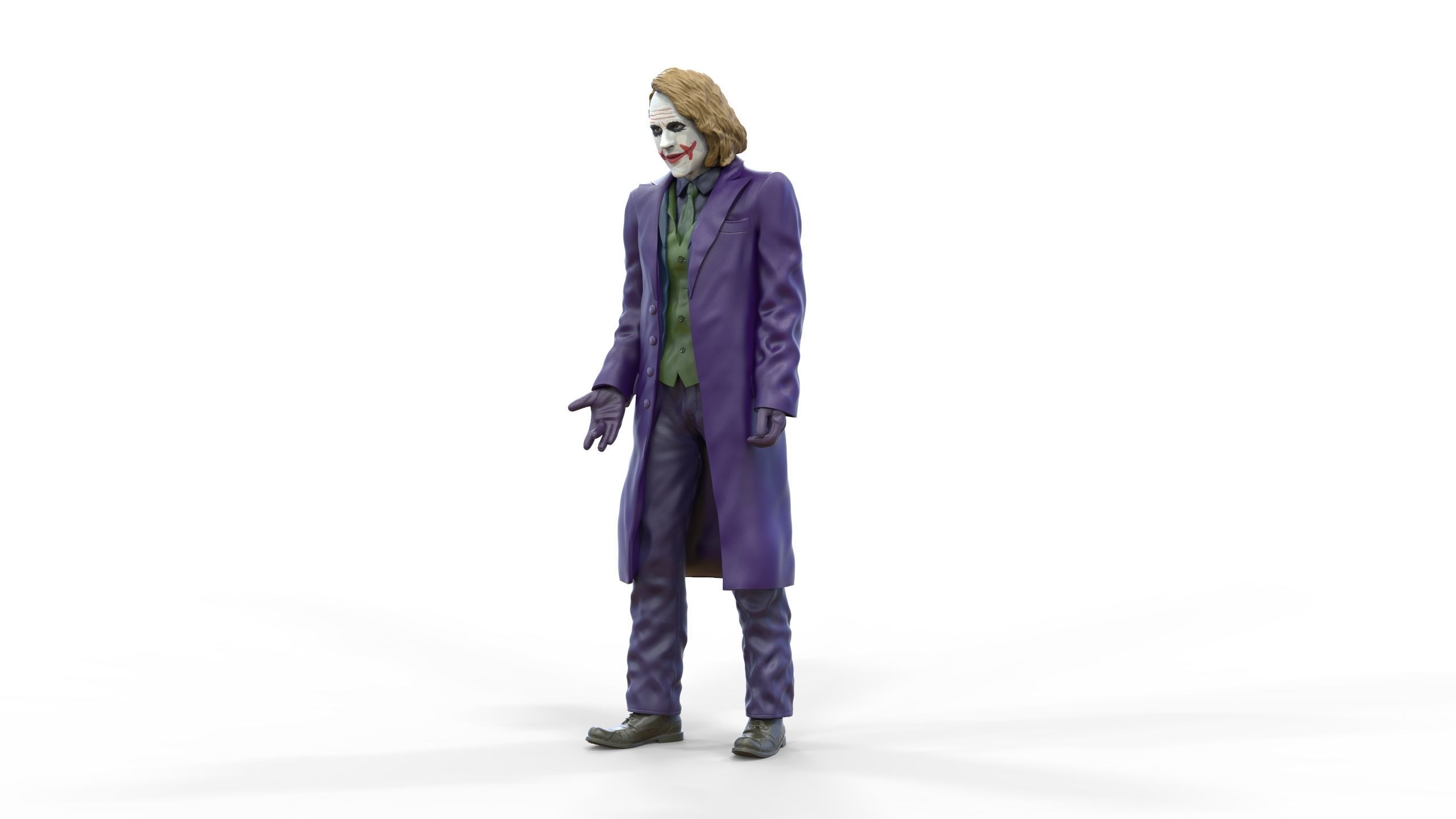 Joker The Dark Knight Heath Ledger 3D print model_15