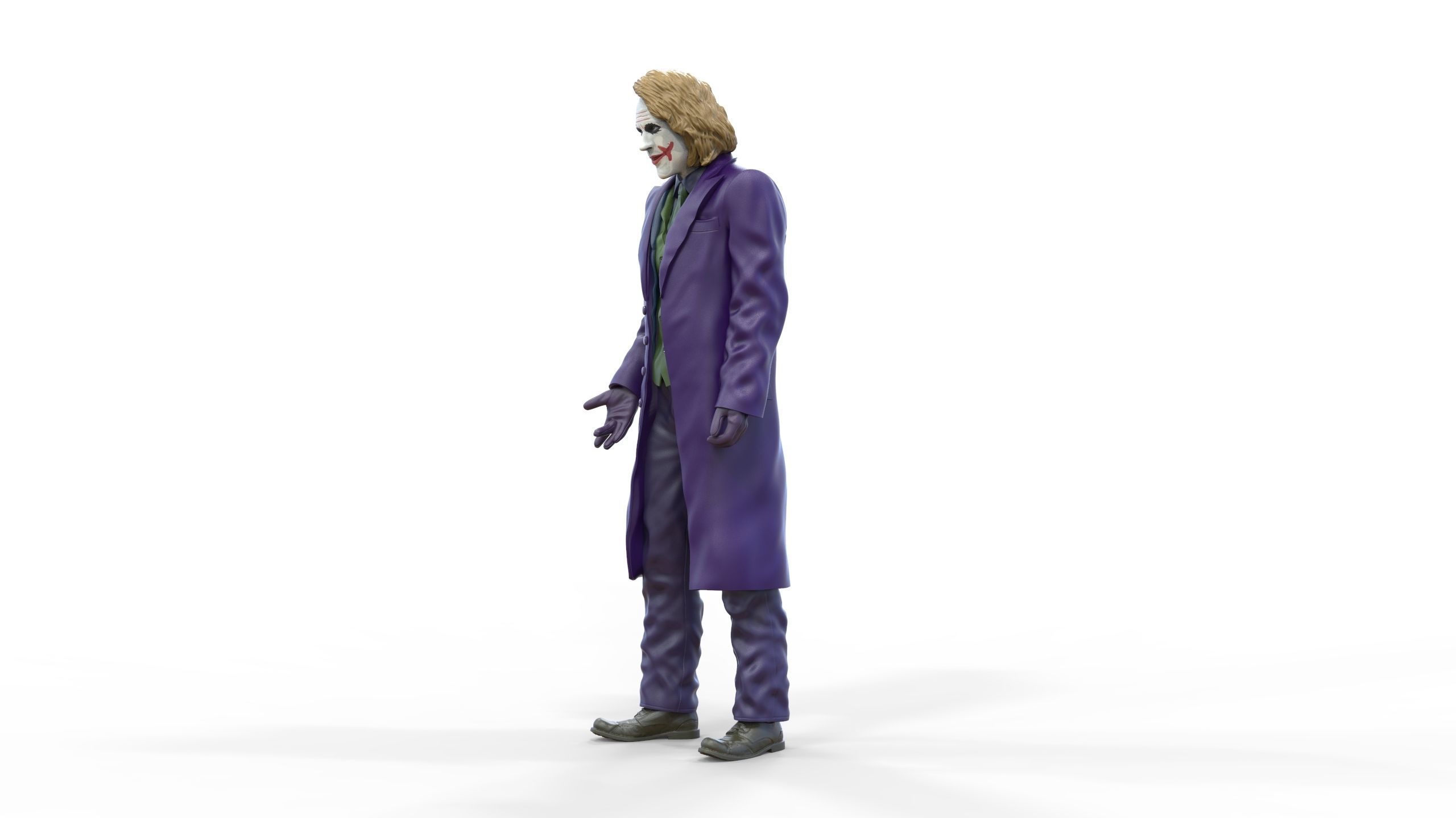 Joker The Dark Knight Heath Ledger 3D print model_18