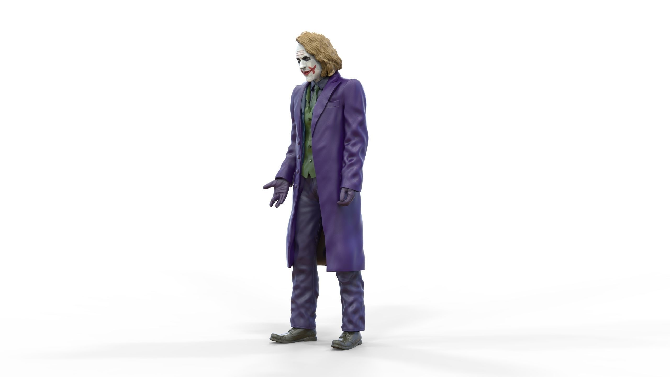 Joker The Dark Knight Heath Ledger 3D print model_16