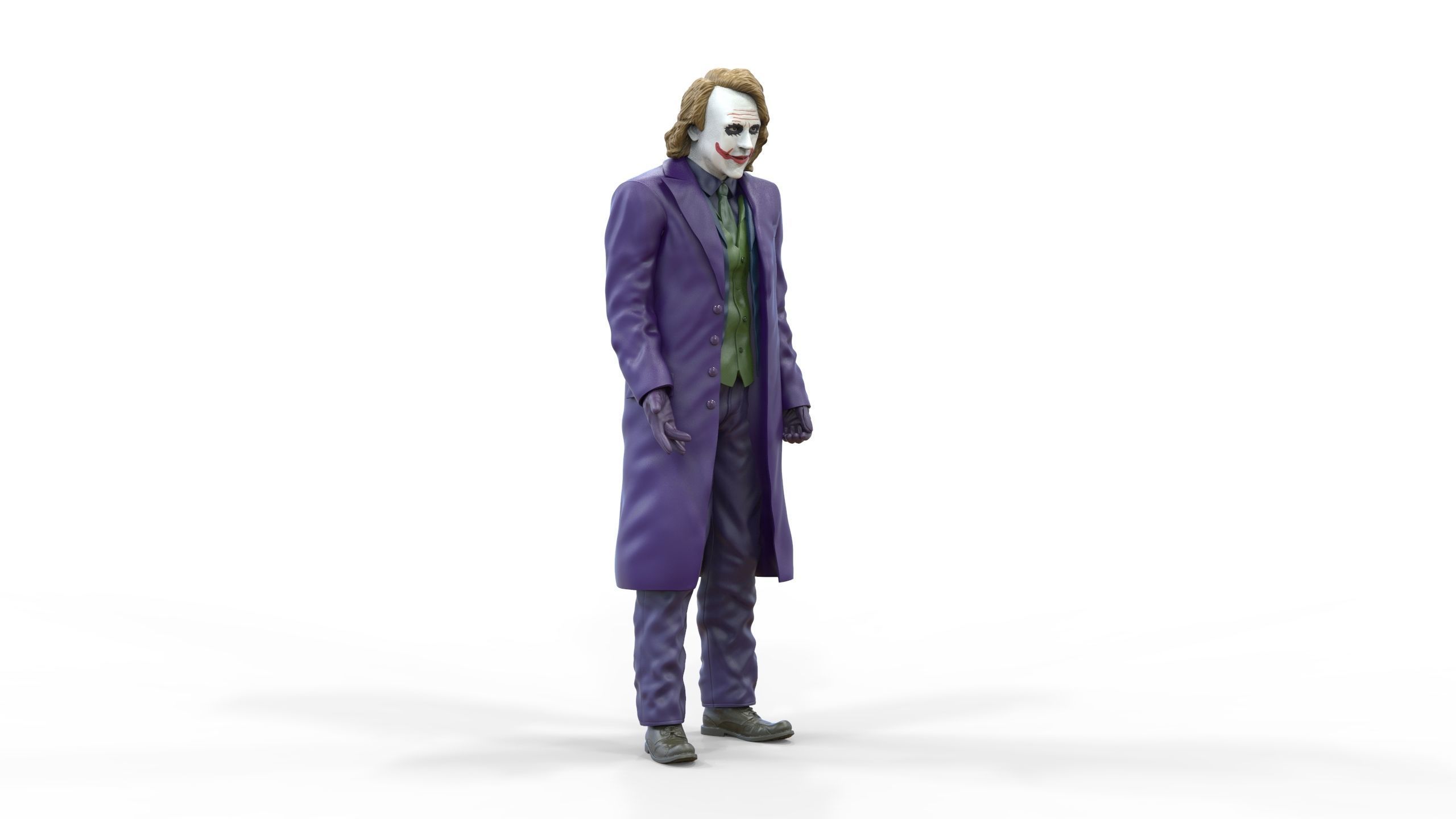 Joker The Dark Knight Heath Ledger 3D print model_4