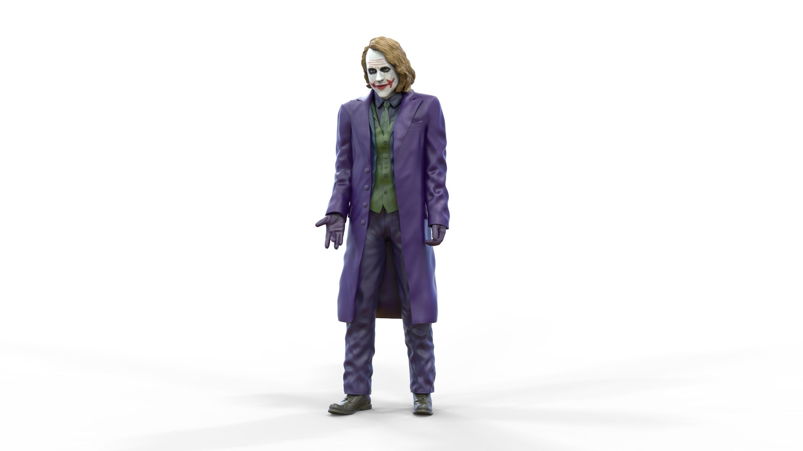 Joker The Dark Knight Heath Ledger 3D print model_12