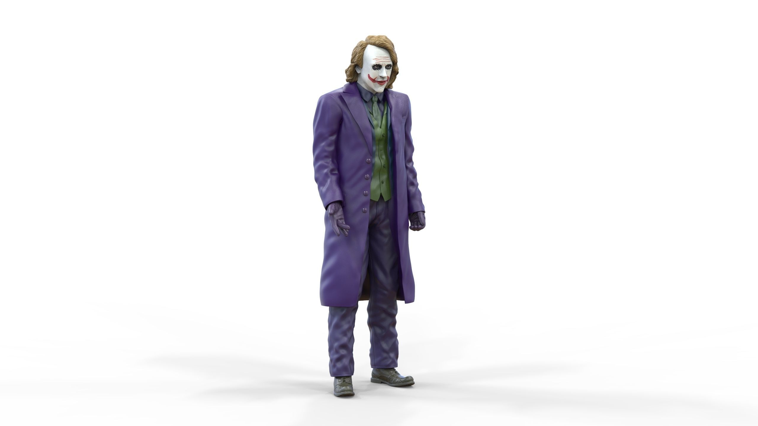 Joker The Dark Knight Heath Ledger 3D print model_6