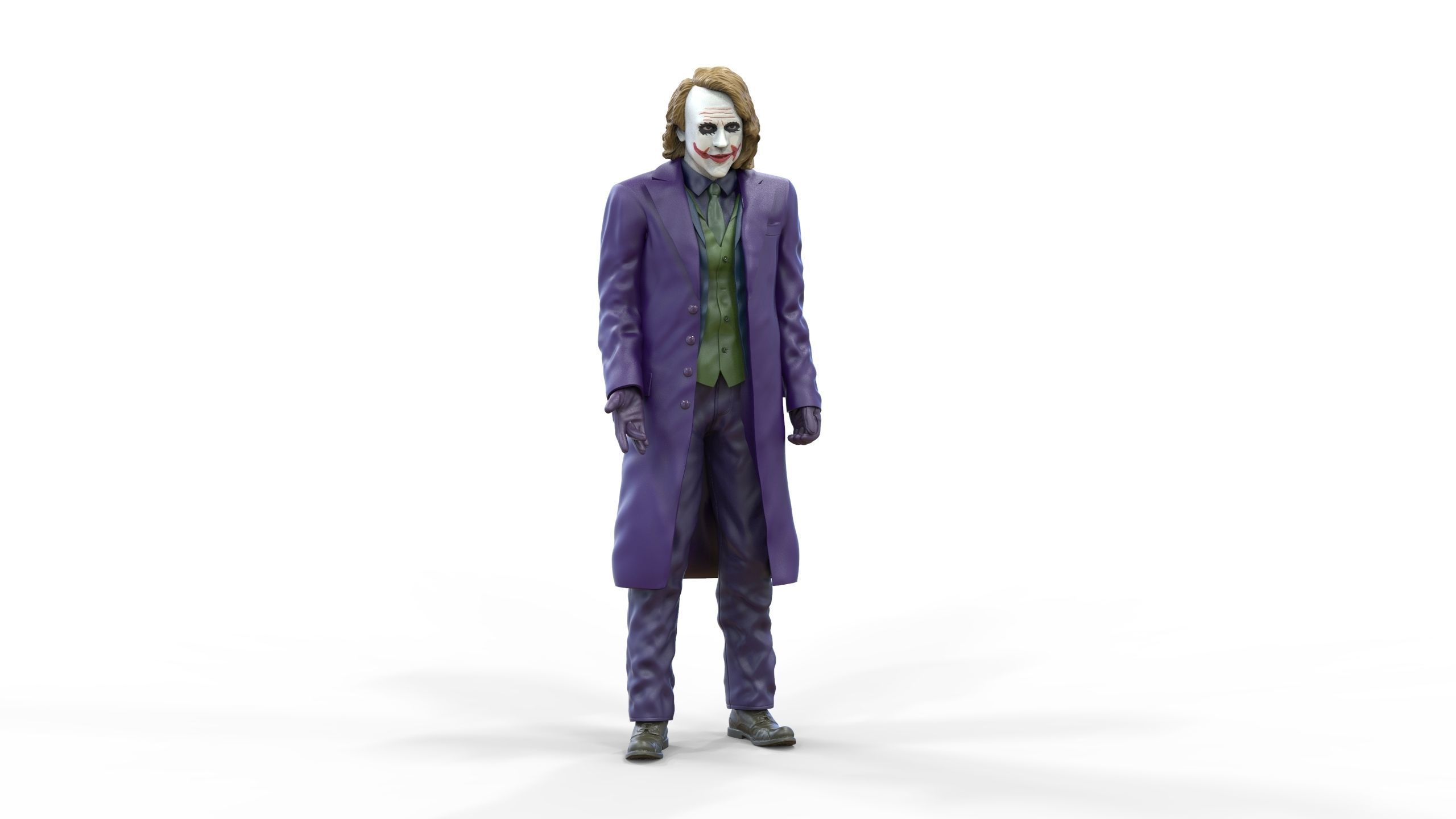Joker The Dark Knight Heath Ledger 3D print model_8