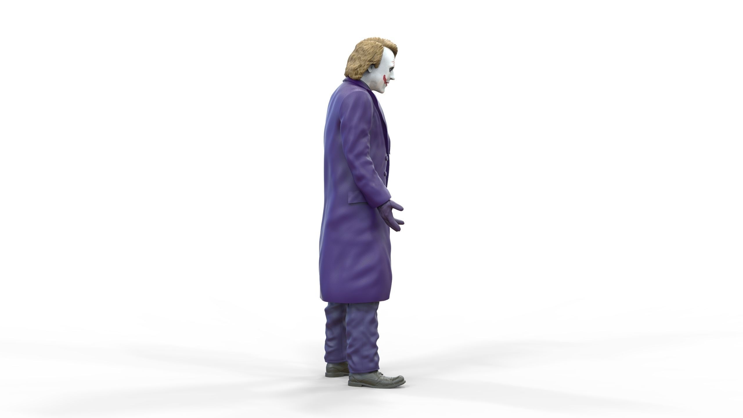 Joker The Dark Knight Heath Ledger 3D print model_45