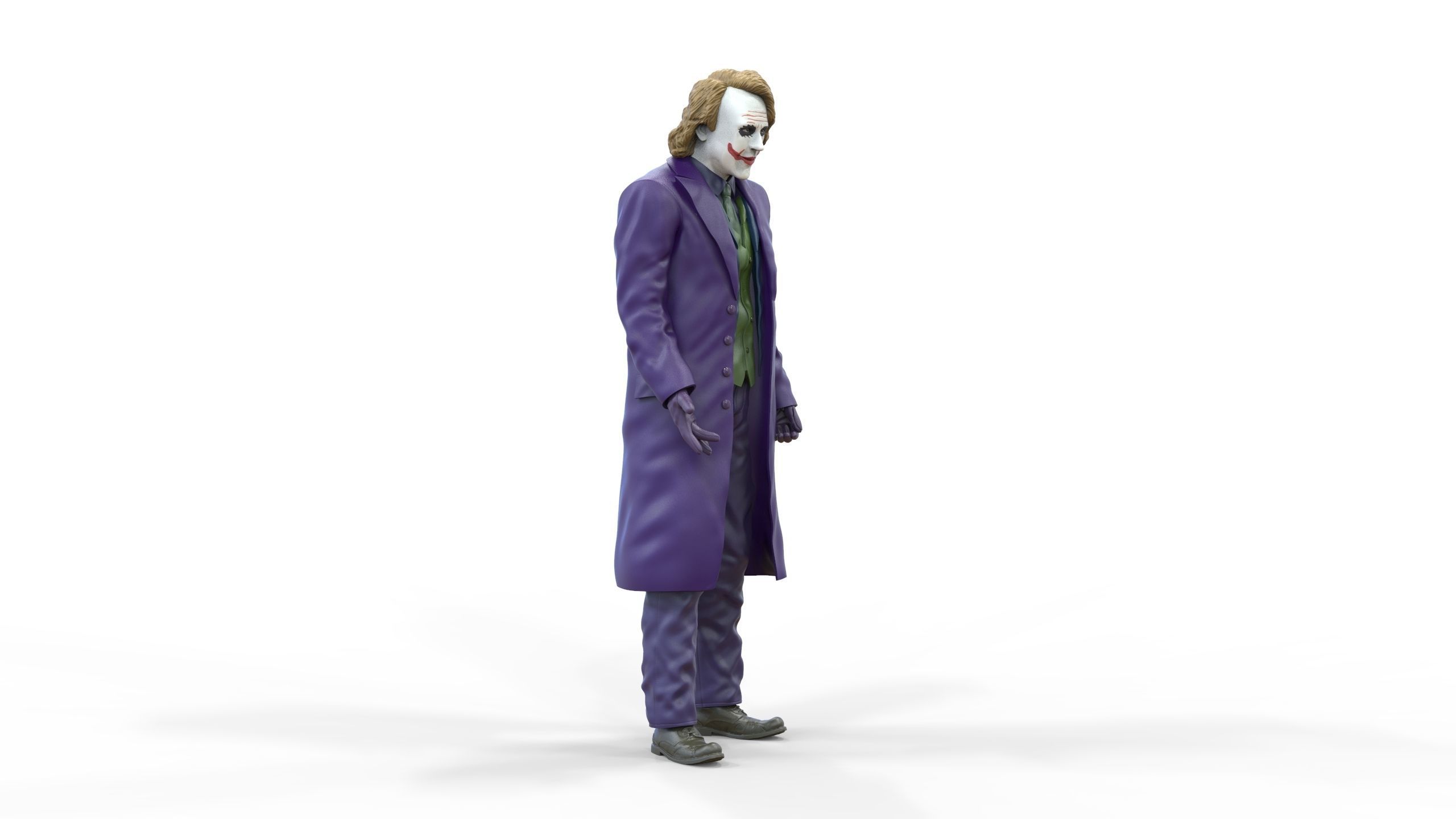 Joker The Dark Knight Heath Ledger 3D print model_2