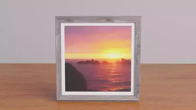 photo frame Low-poly 3D model