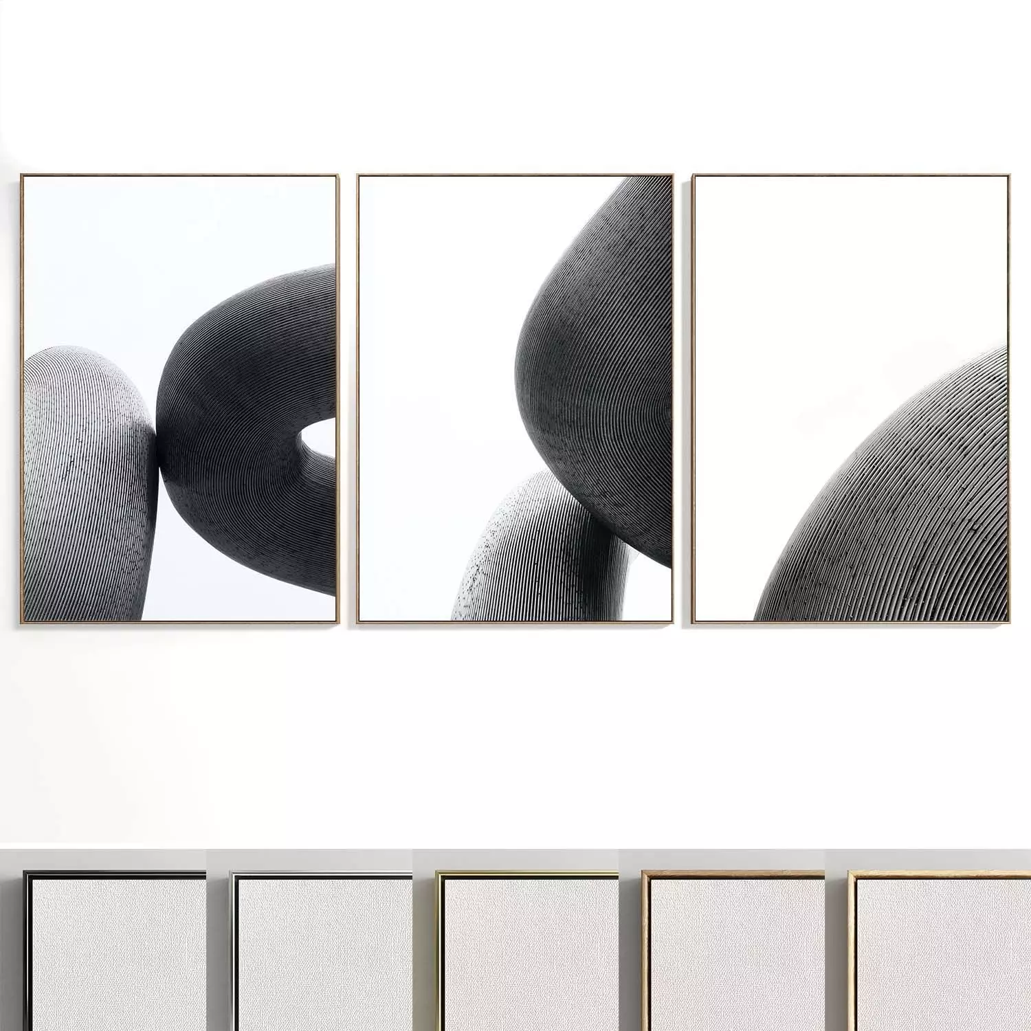 Abstract Painting Set of 3 pieces - No 42 Low-poly 3D model_0