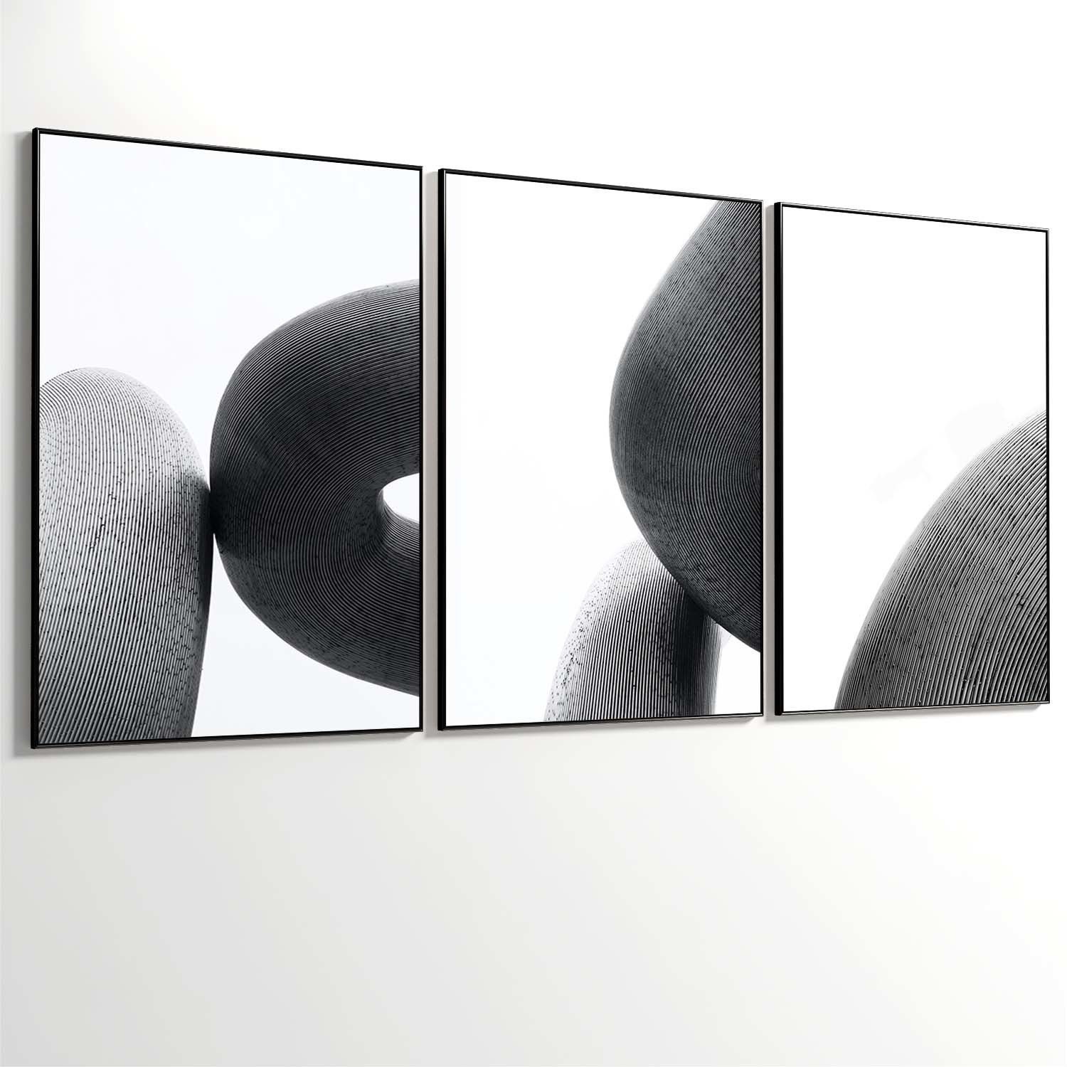 Abstract Painting Set of 3 pieces - No 42 Low-poly 3D model_5