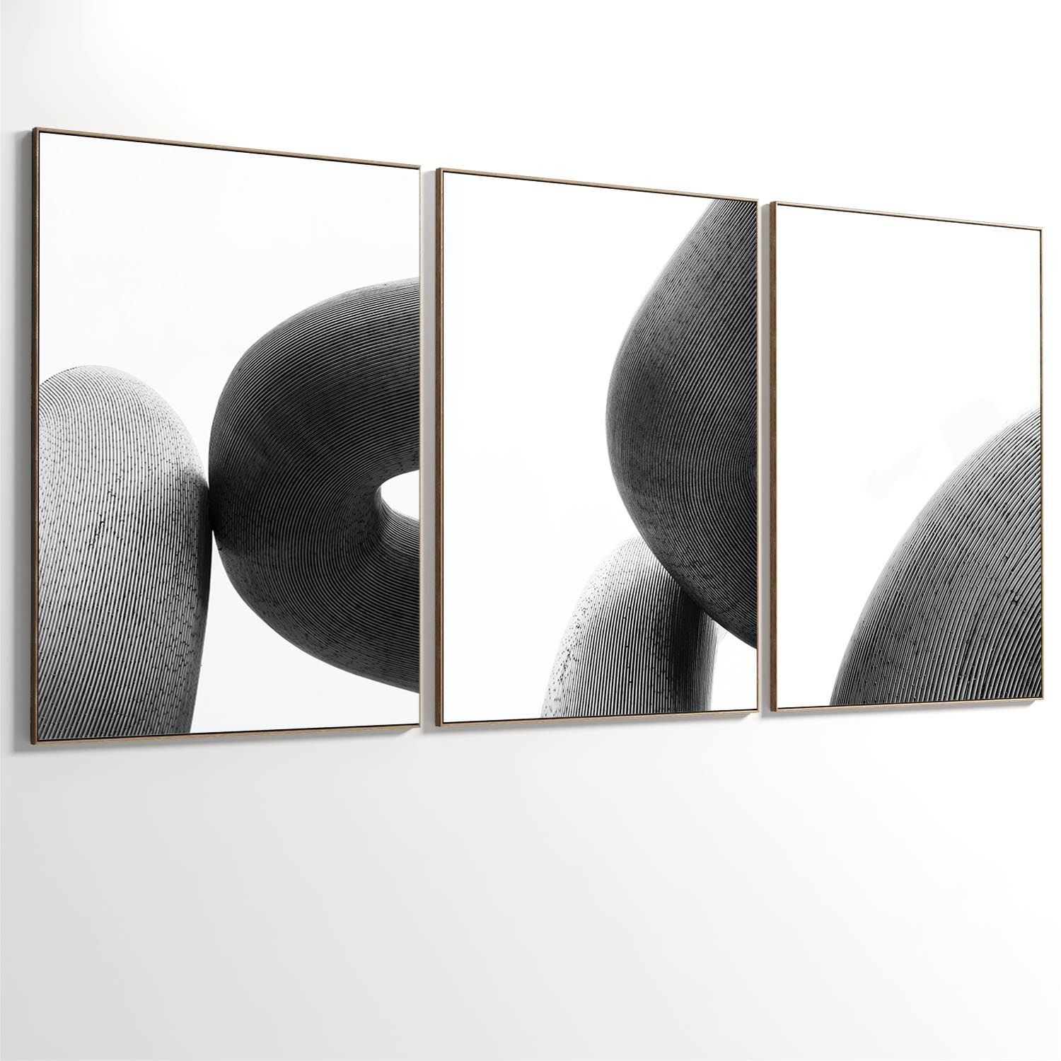 Abstract Painting Set of 3 pieces - No 42 Low-poly 3D model_1