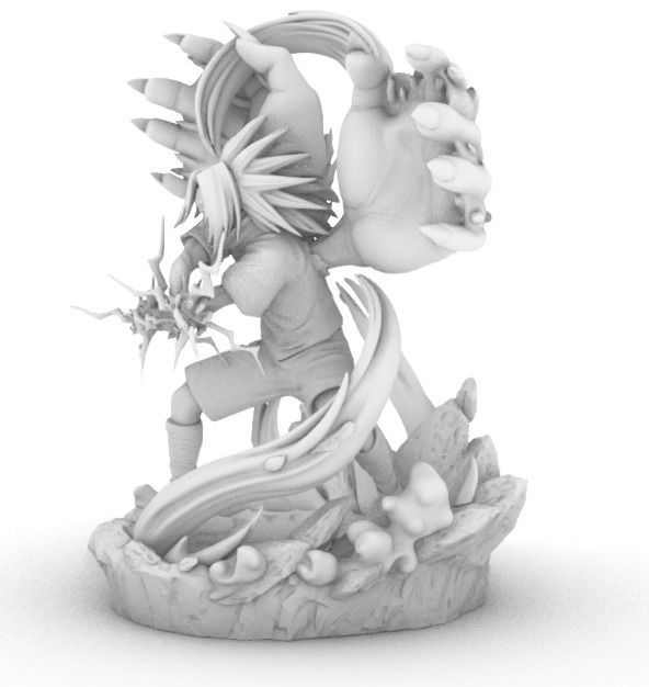 Sasuke uchiha cursed trasformation 3D print model_4