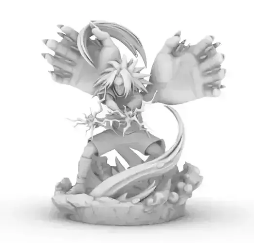 Sasuke uchiha cursed trasformation 3D print model