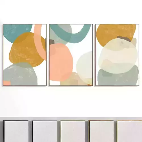 Abstract Painting Set of 3 pieces - No 34