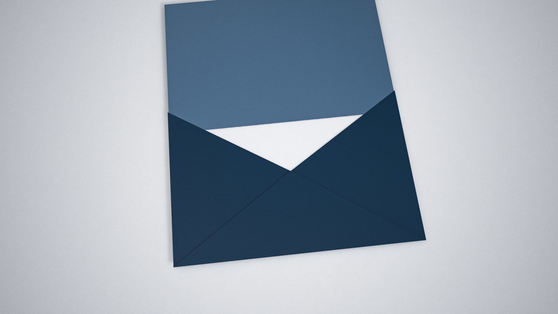 Envelope invitation open motion video 3D model_2