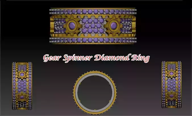 Gear spinner ring  3D print model