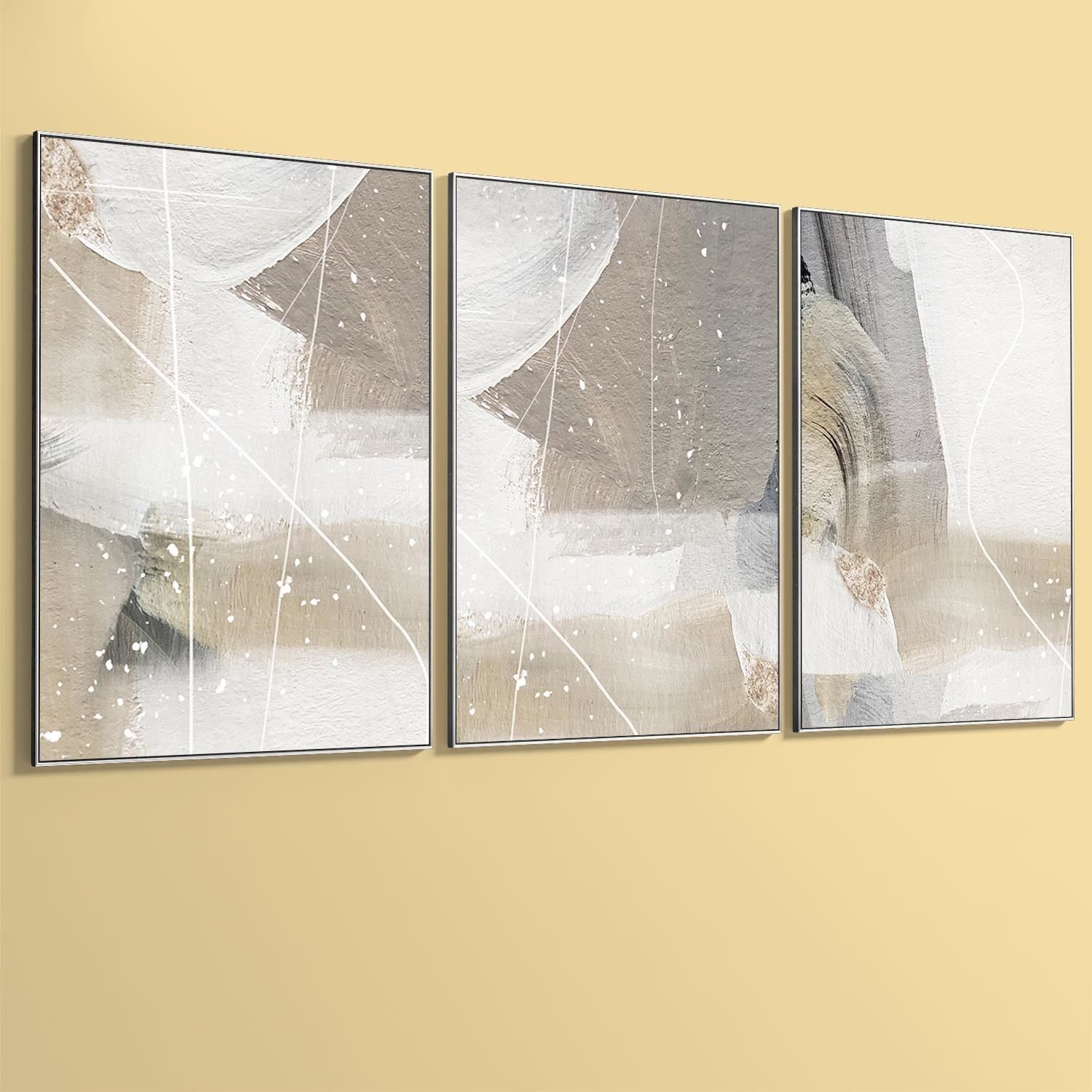 Abstract Painting Set of 3 pieces - No 35 Low-poly 3D model_4