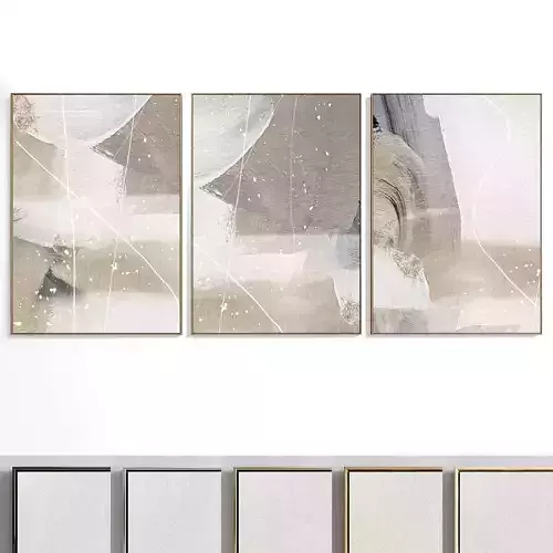 Abstract Painting Set of 3 pieces - No 35