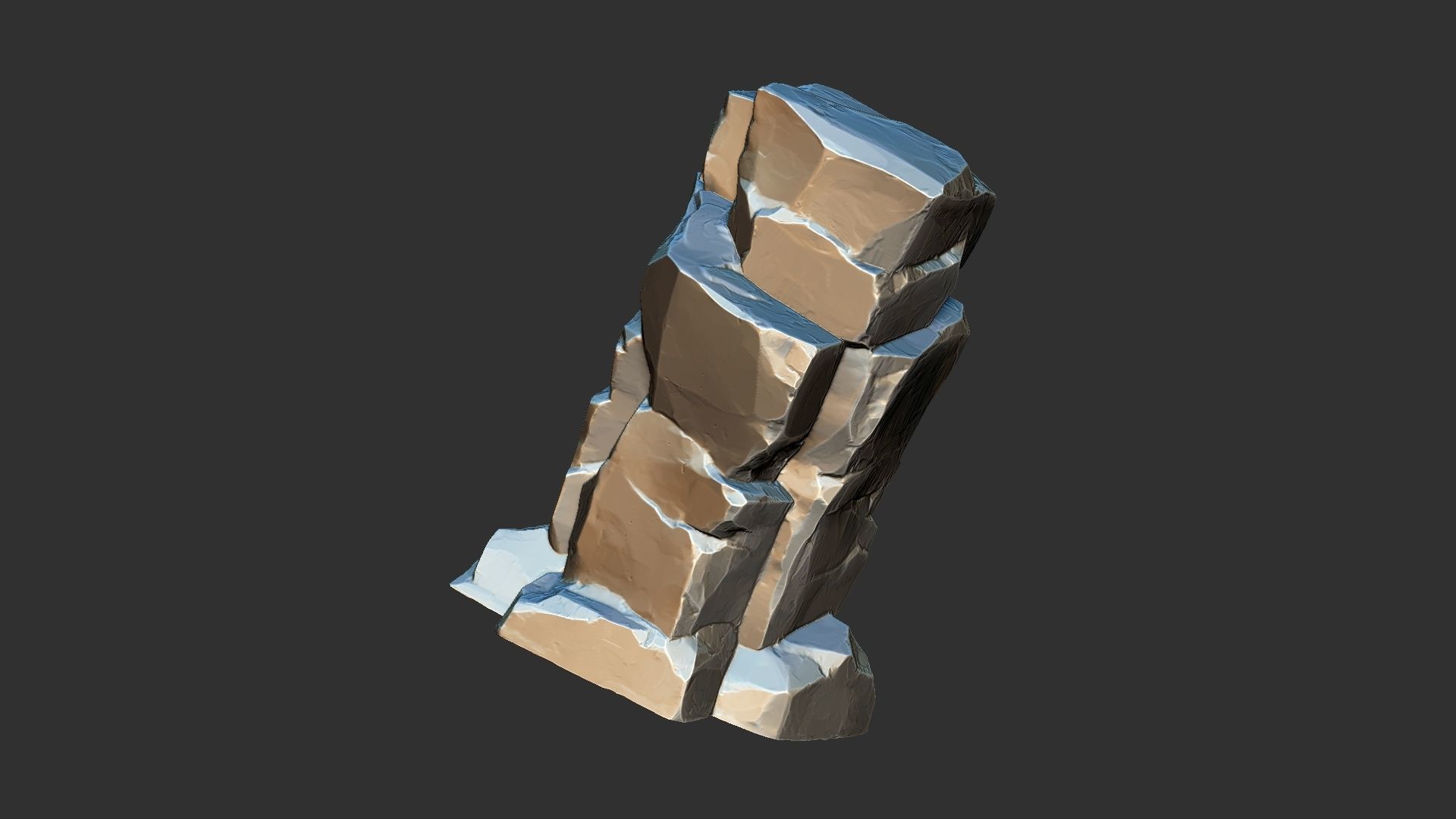 3D Mountain rock Zbrush sculpt 3D model_18