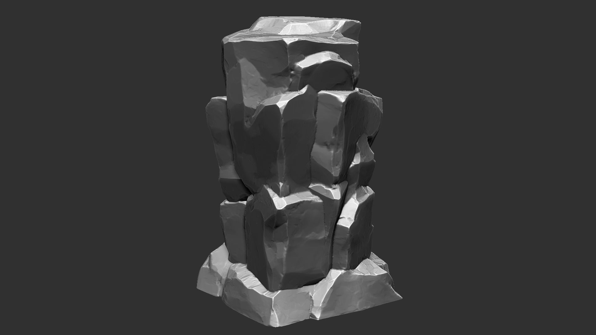 3D Mountain rock Zbrush sculpt 3D model_12