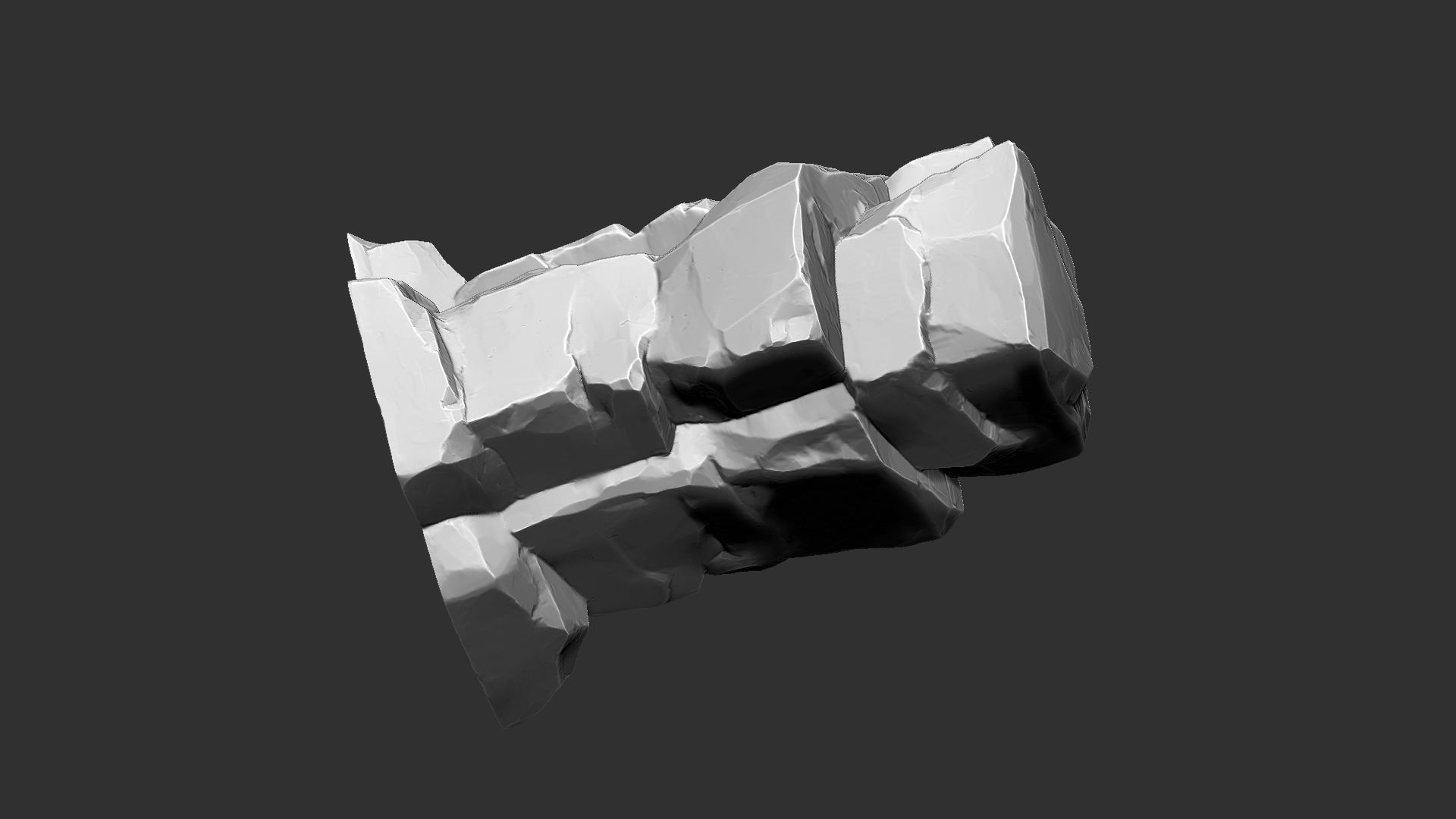 3D Mountain rock Zbrush sculpt 3D model_6