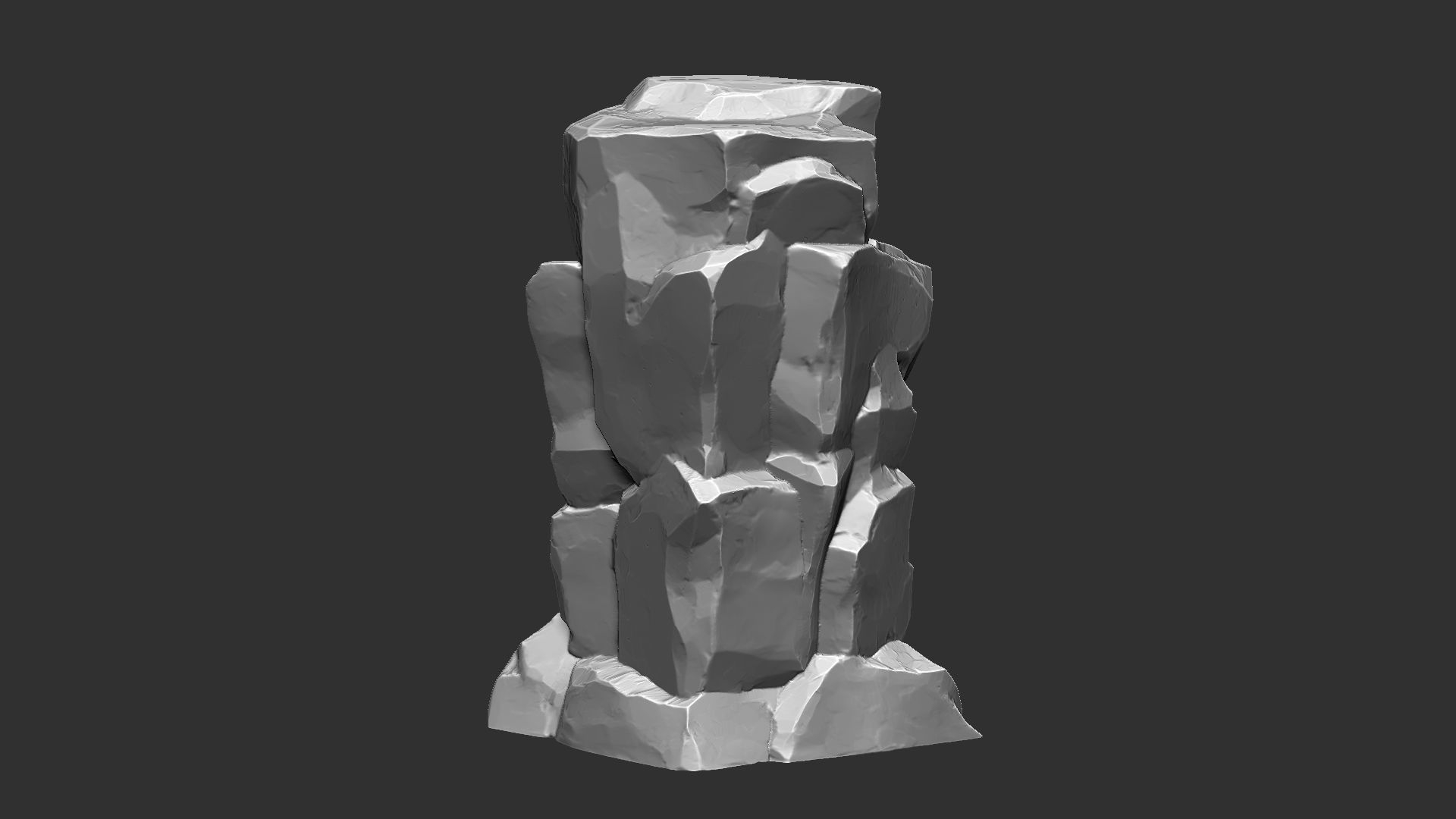 3D Mountain rock Zbrush sculpt 3D model_11