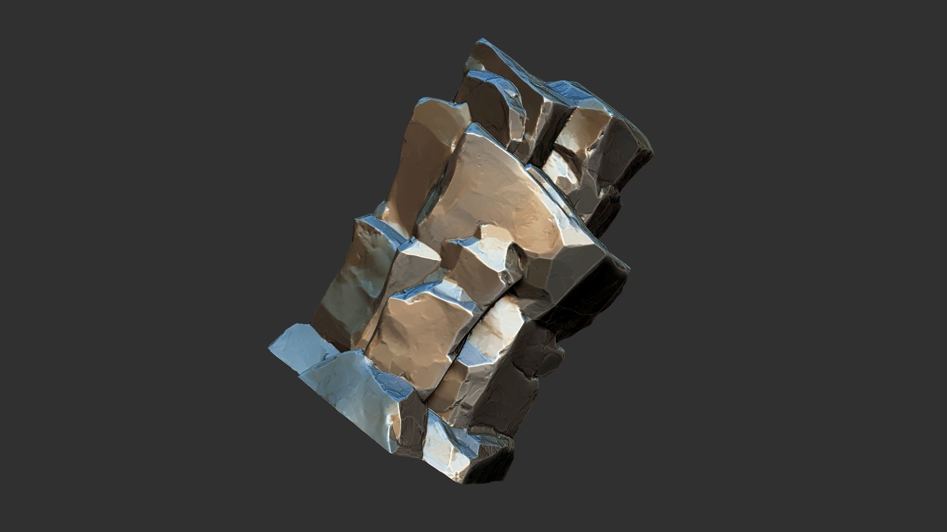 3D Mountain rock Zbrush sculpt 3D model_20