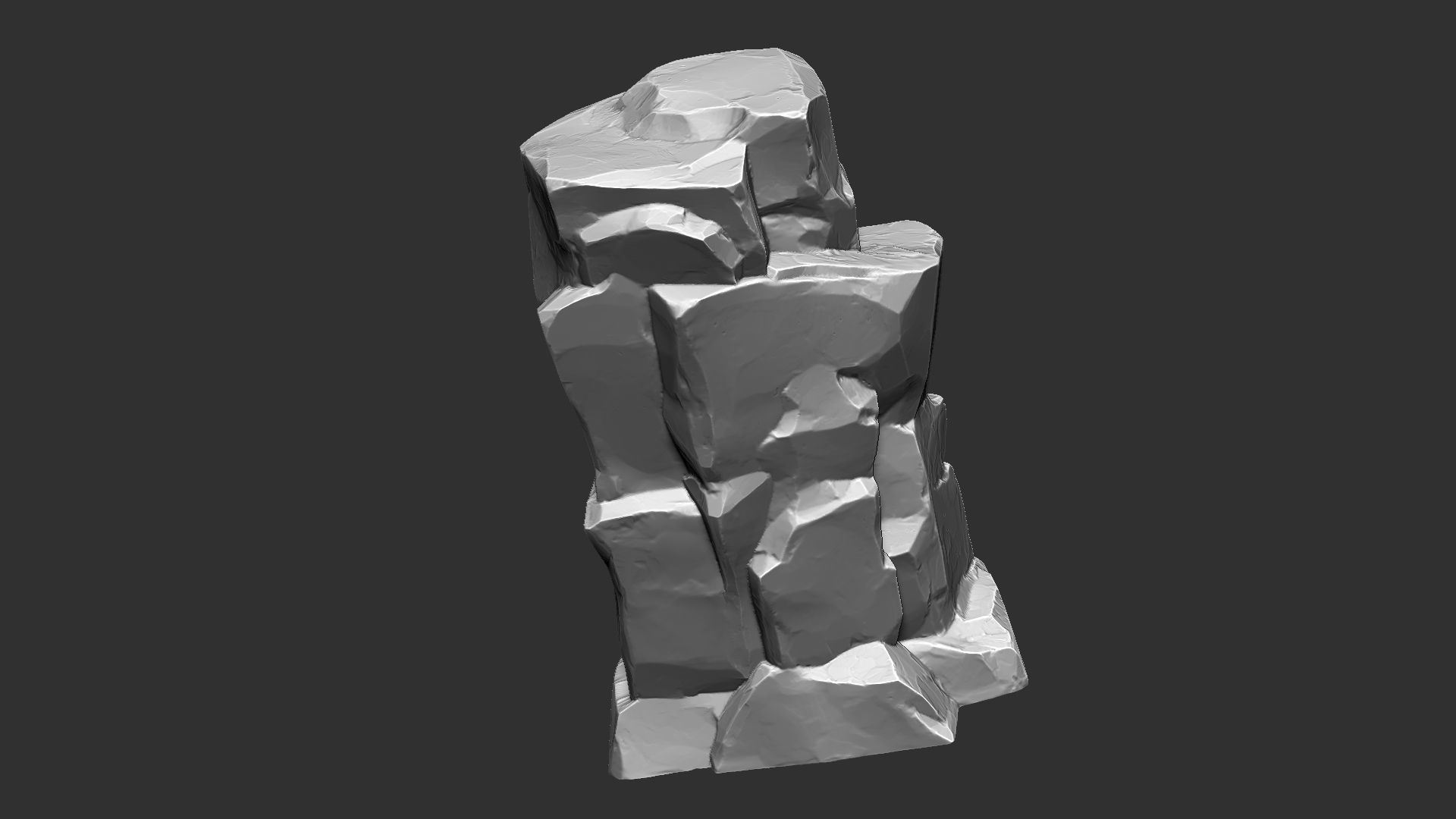 3D Mountain rock Zbrush sculpt 3D model_10