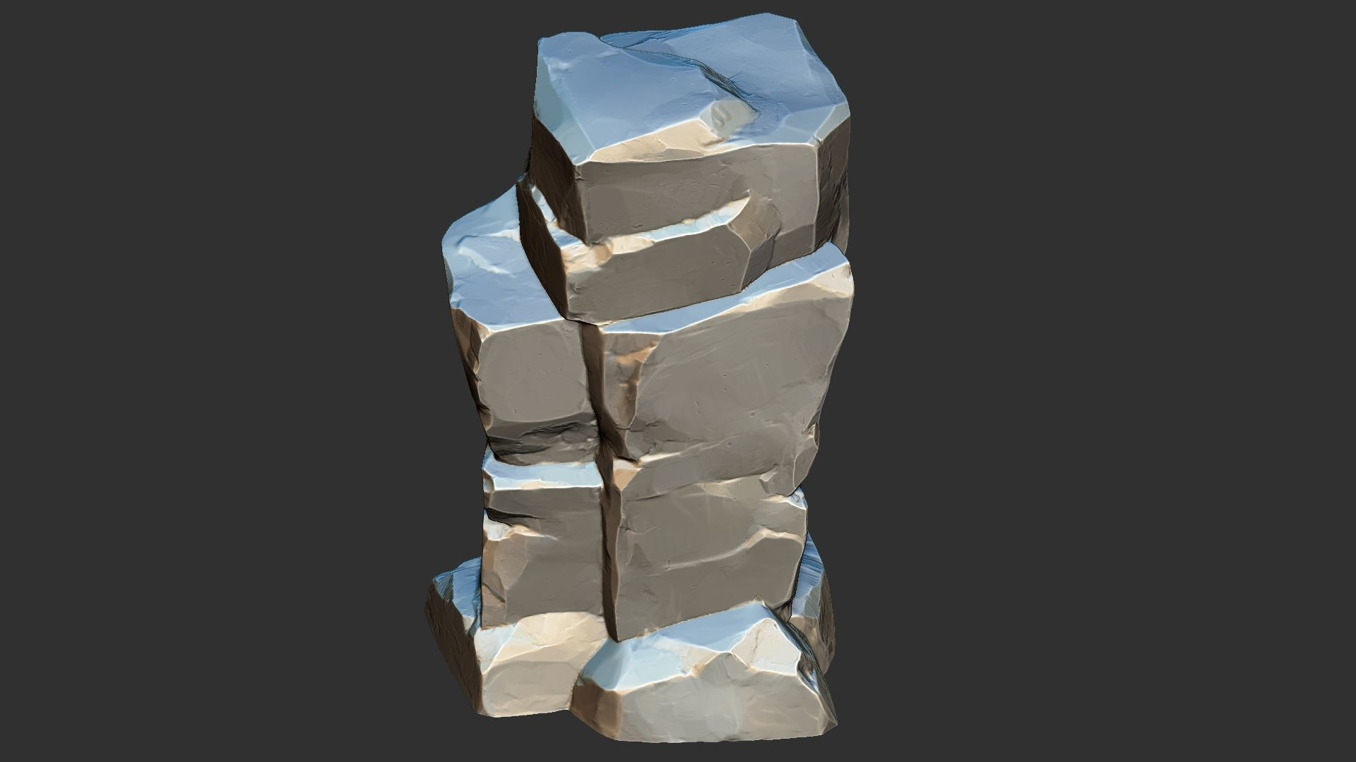 3D Mountain rock Zbrush sculpt 3D model_17