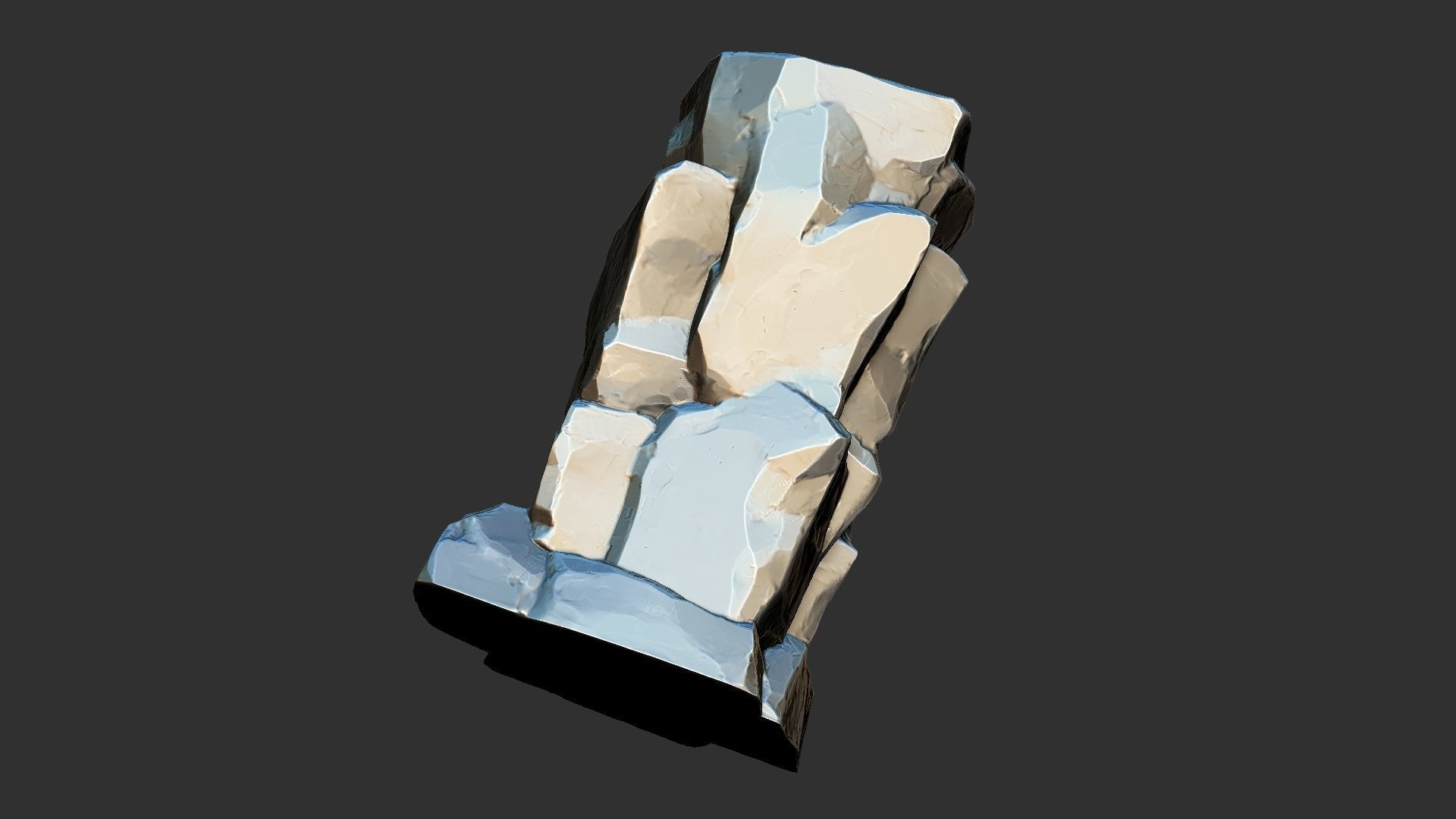 3D Mountain rock Zbrush sculpt 3D model_21