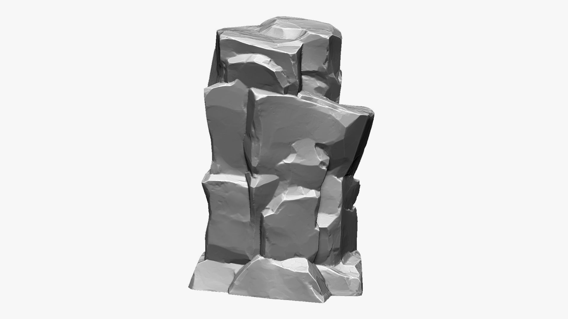 3D Mountain rock Zbrush sculpt 3D model_3